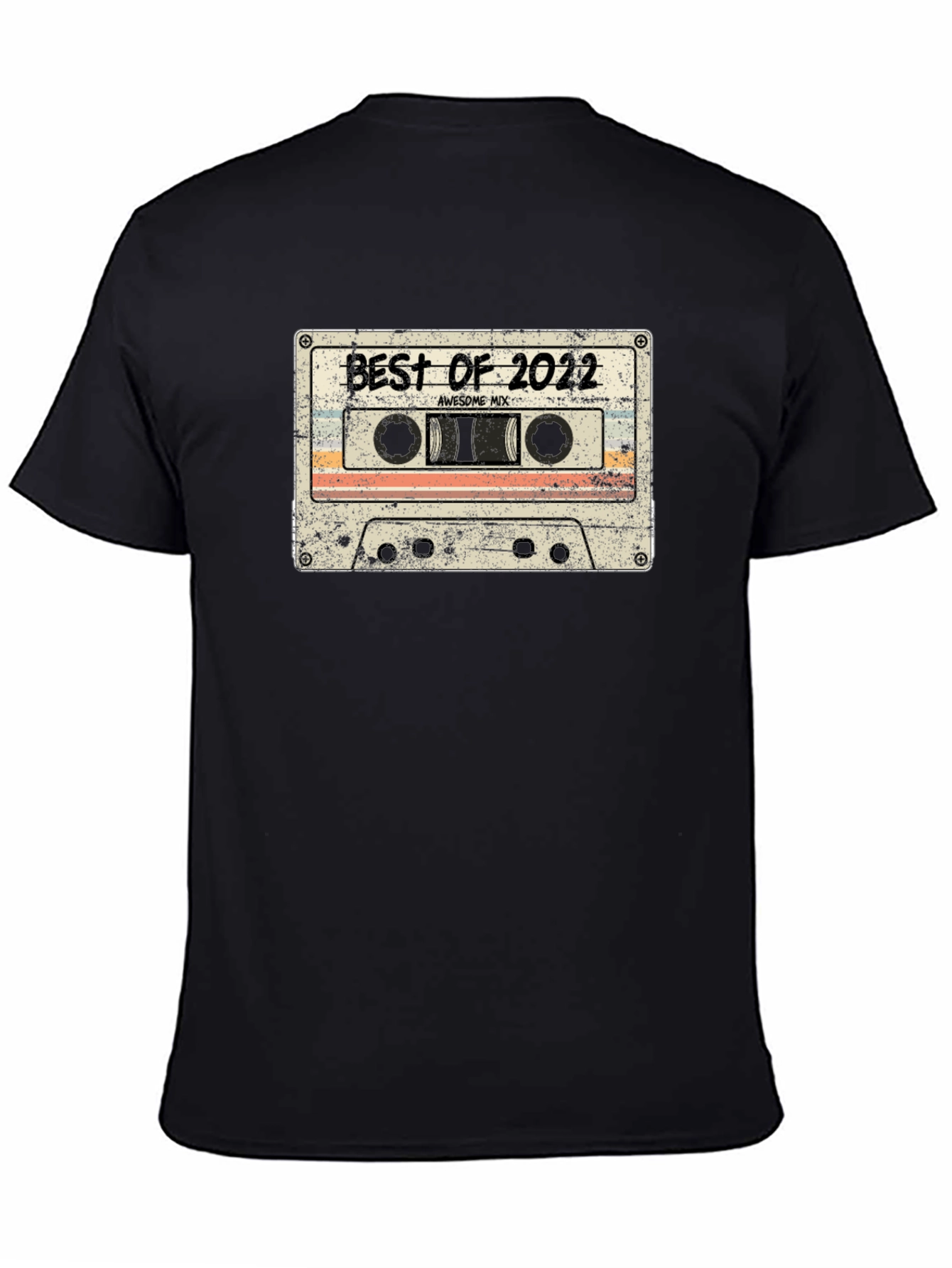 Camiseta Negra Best of 2022 Estilo Retro