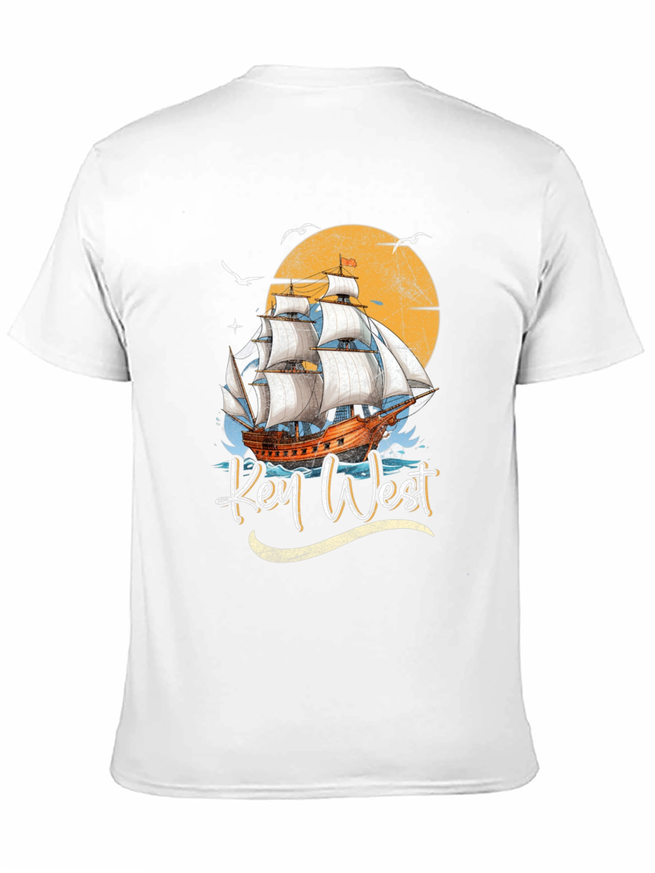 Camiseta Key West Barco Vintage