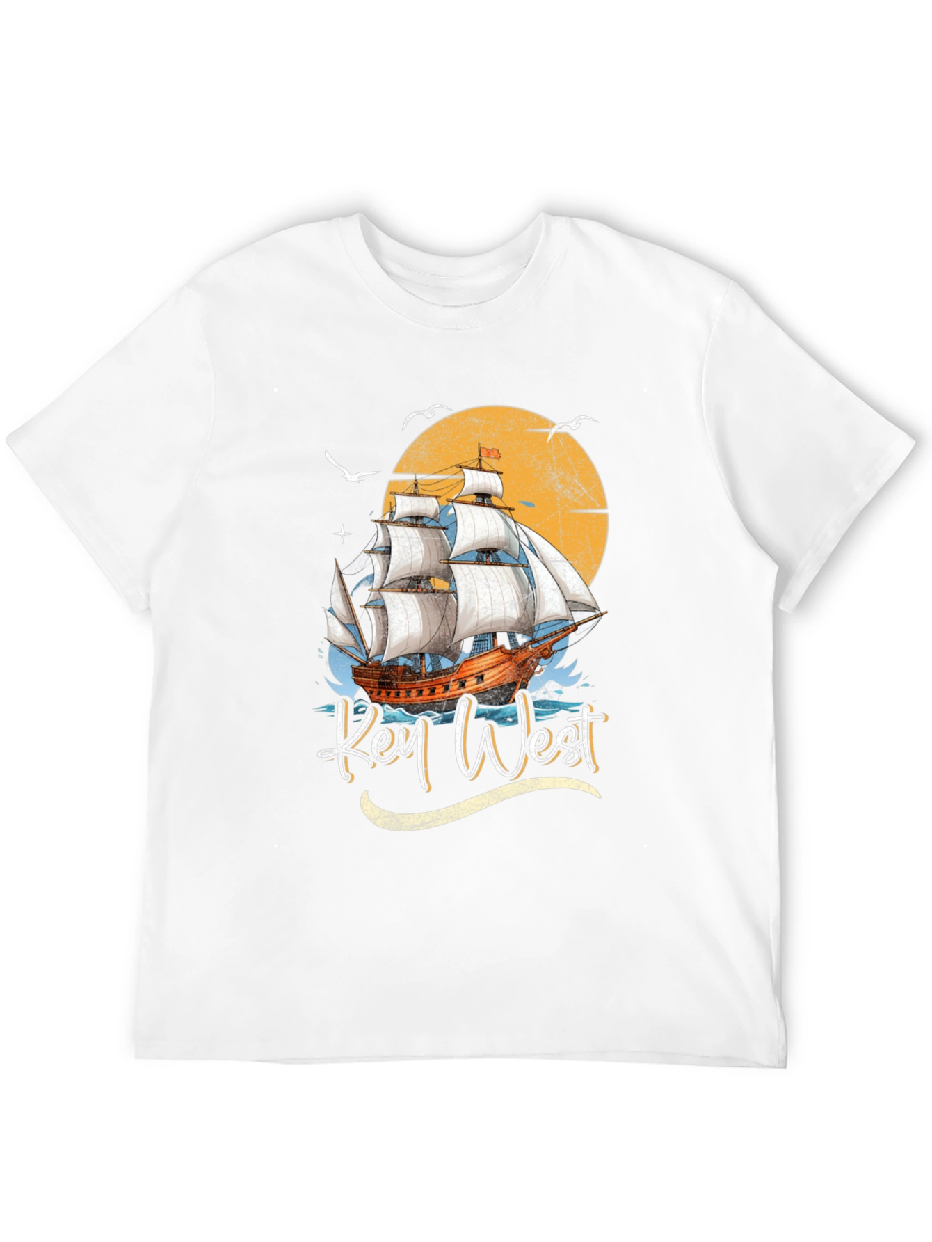 Camiseta Key West Barco Vintage