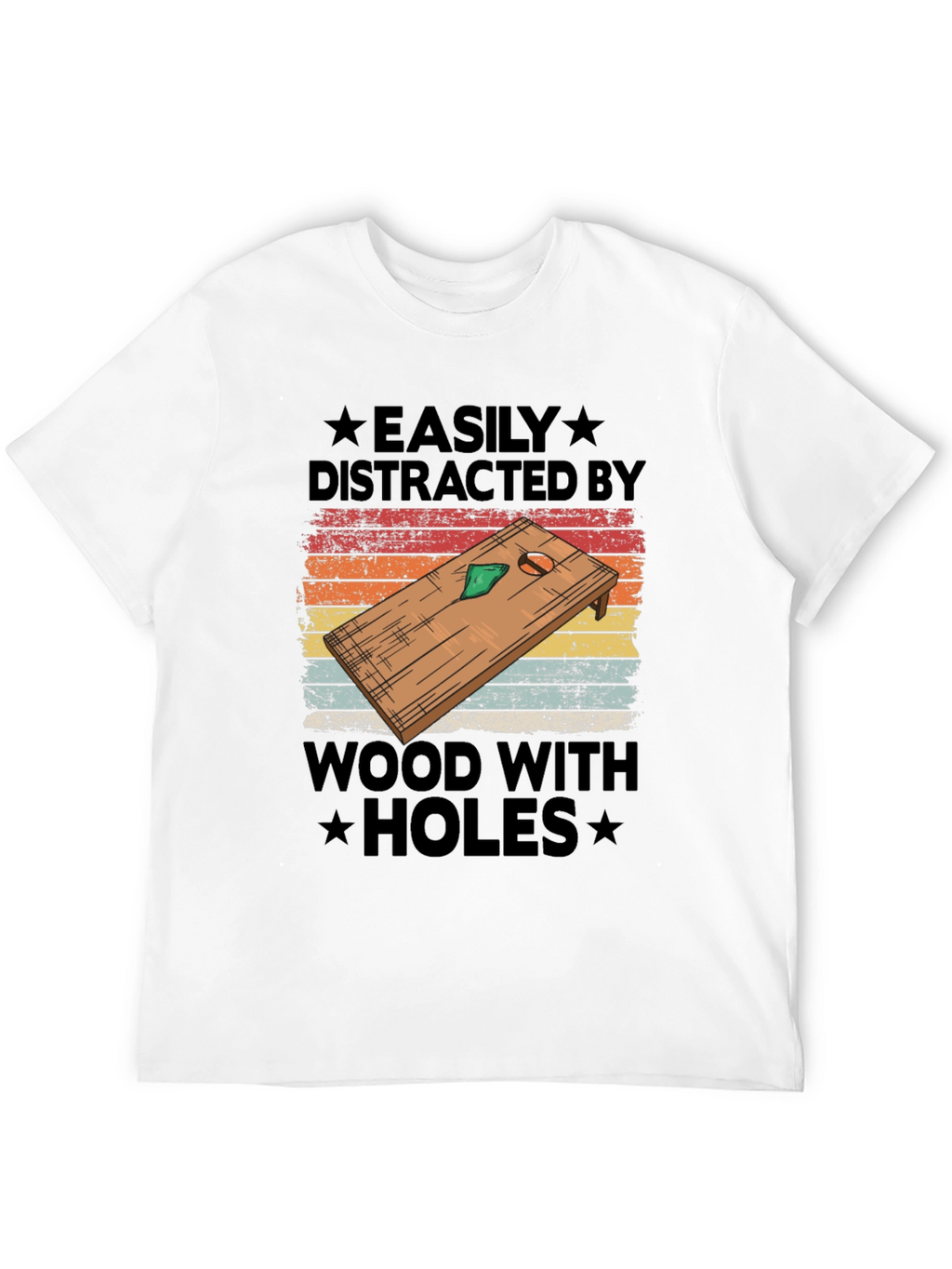 Camiseta Gráfica: Distraído Fácilmente por Agujeros