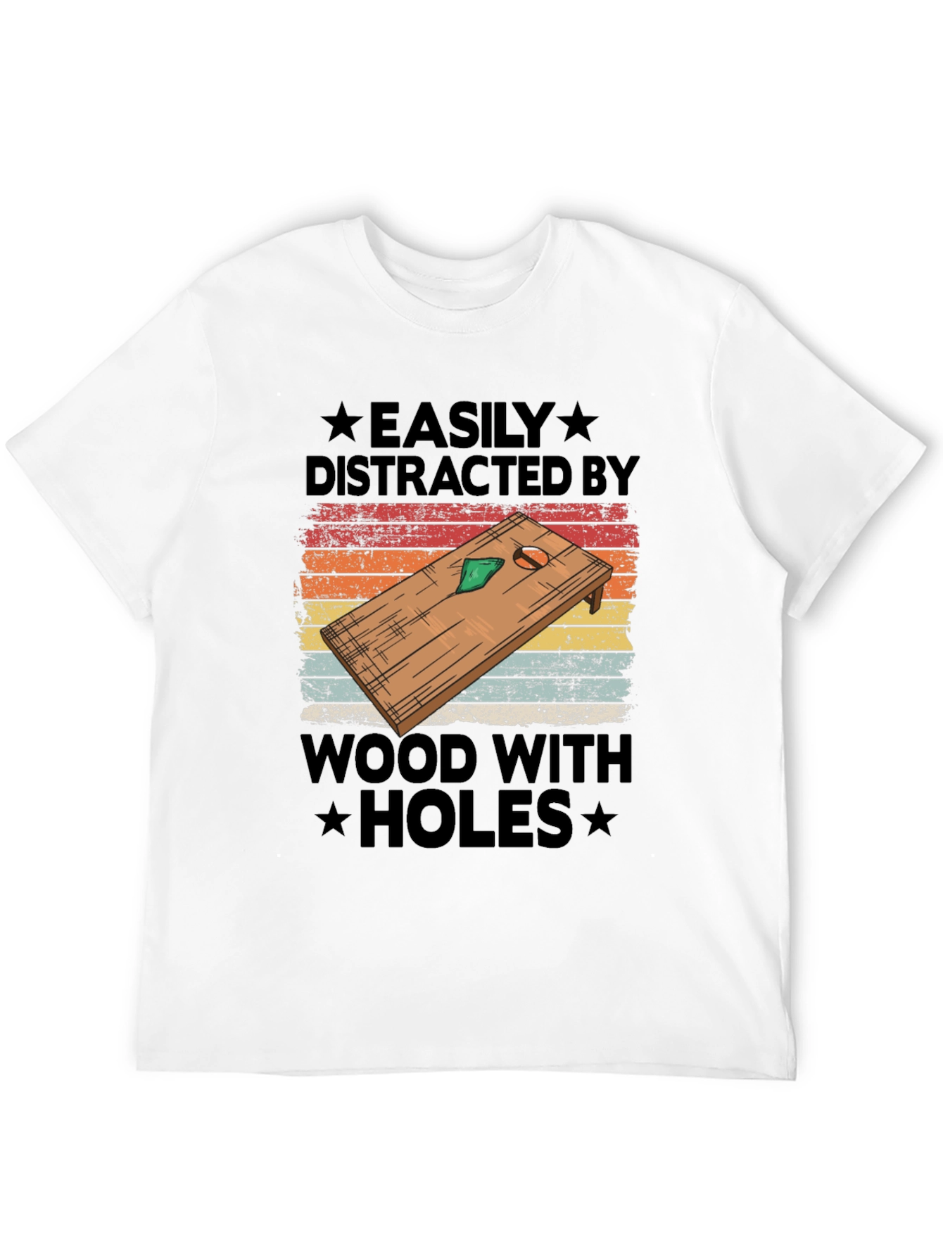 Camiseta Gráfica: Distraído Fácilmente por Agujeros