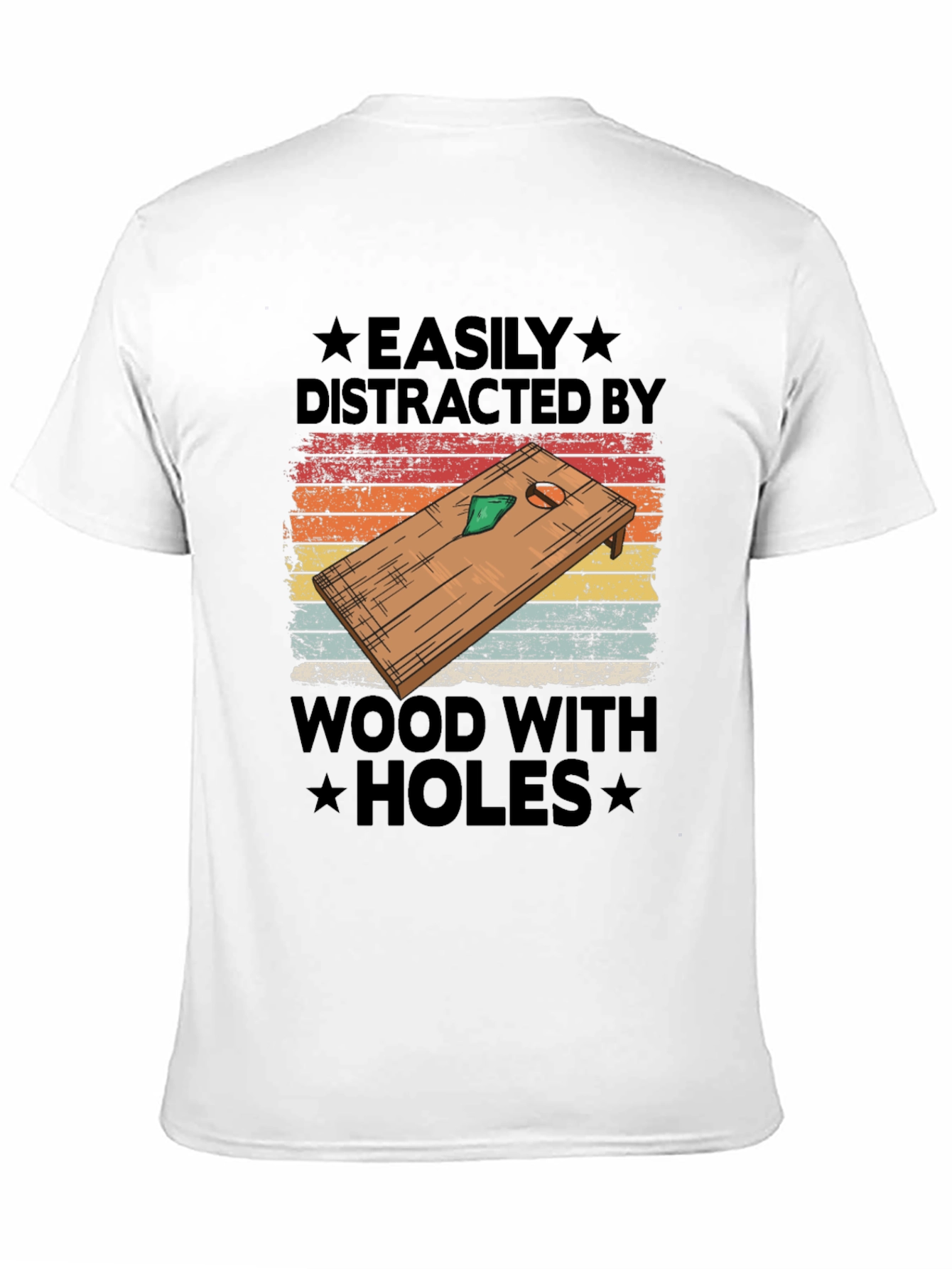 Camiseta Gráfica: Distraído Fácilmente por Agujeros
