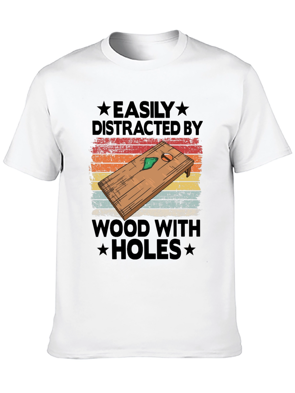 Camiseta Gráfica: Distraído Fácilmente por Agujeros