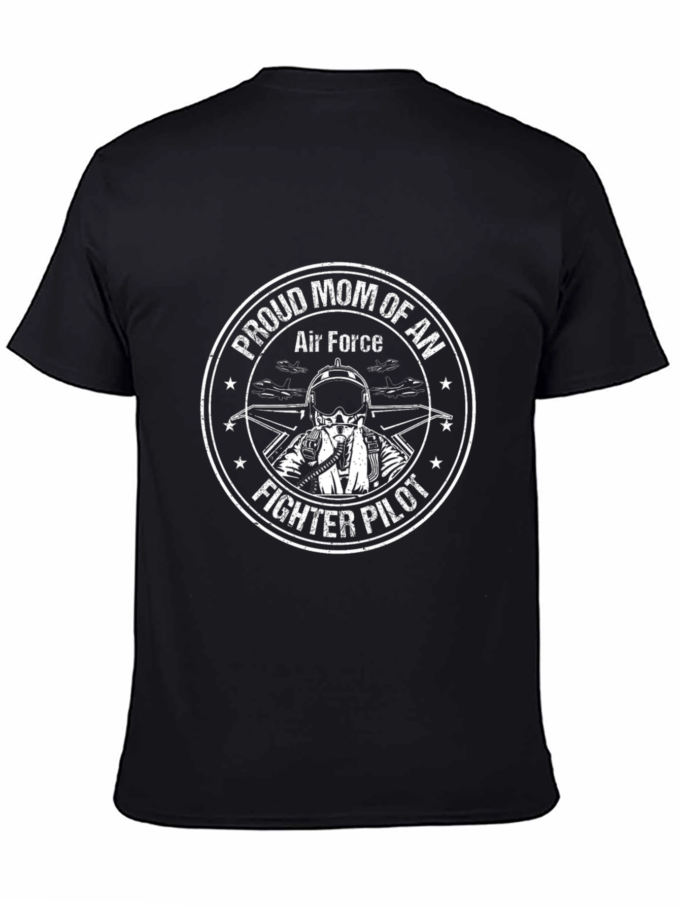 Camiseta Mamá Orgullosa Fuerza Aérea - Piloto de Combate