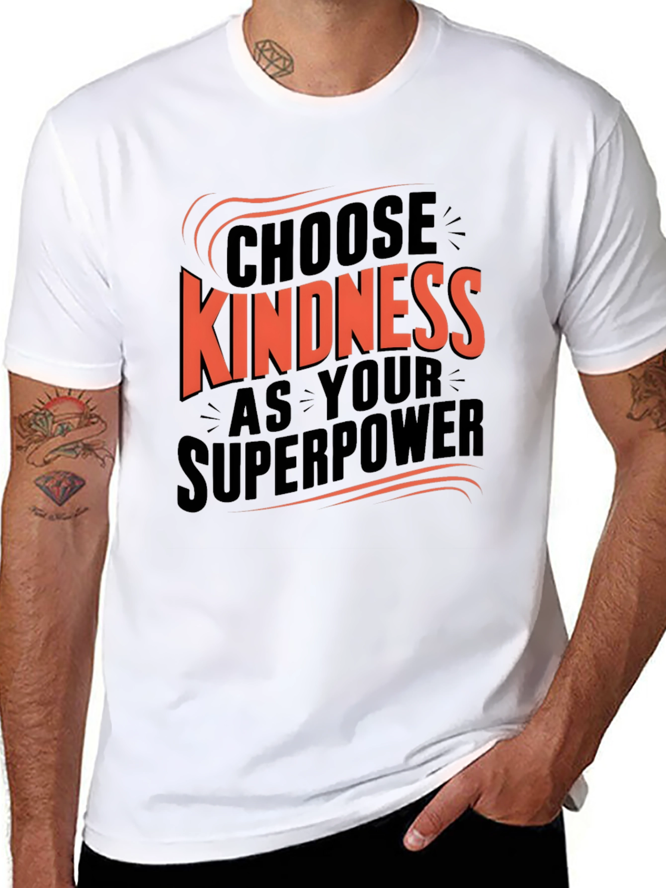 Camiseta Negra Choose Kindness Superpoder