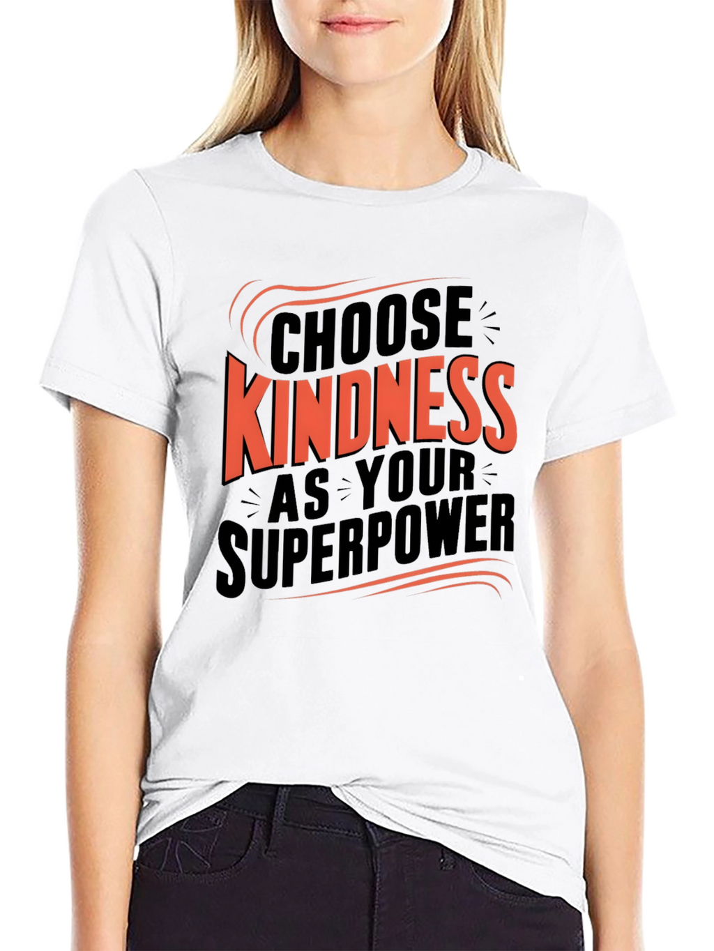 Camiseta Negra Choose Kindness Superpoder