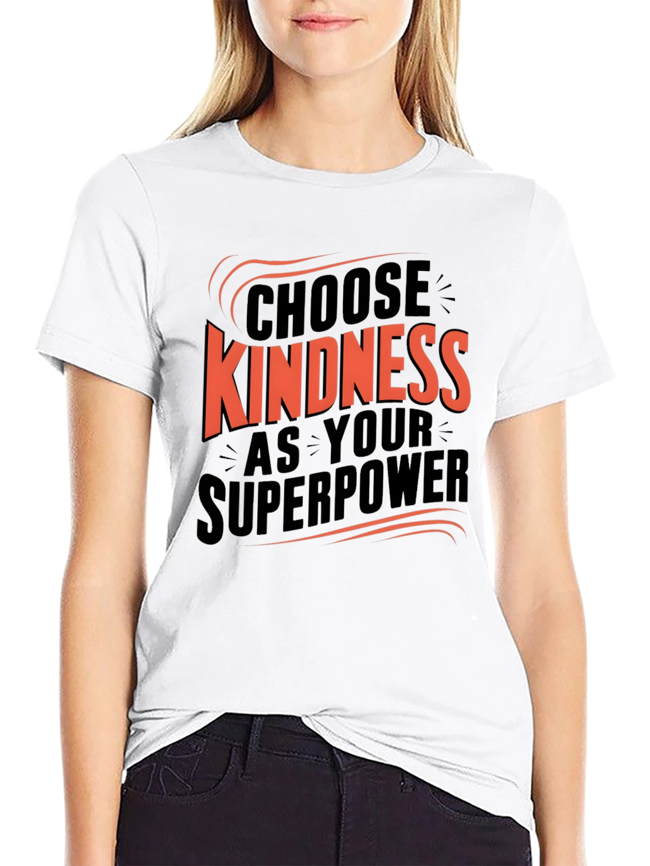 Camiseta Negra Choose Kindness Superpoder