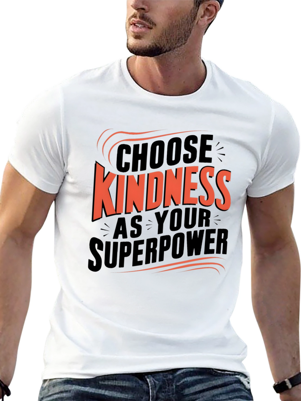 Camiseta Negra Choose Kindness Superpoder