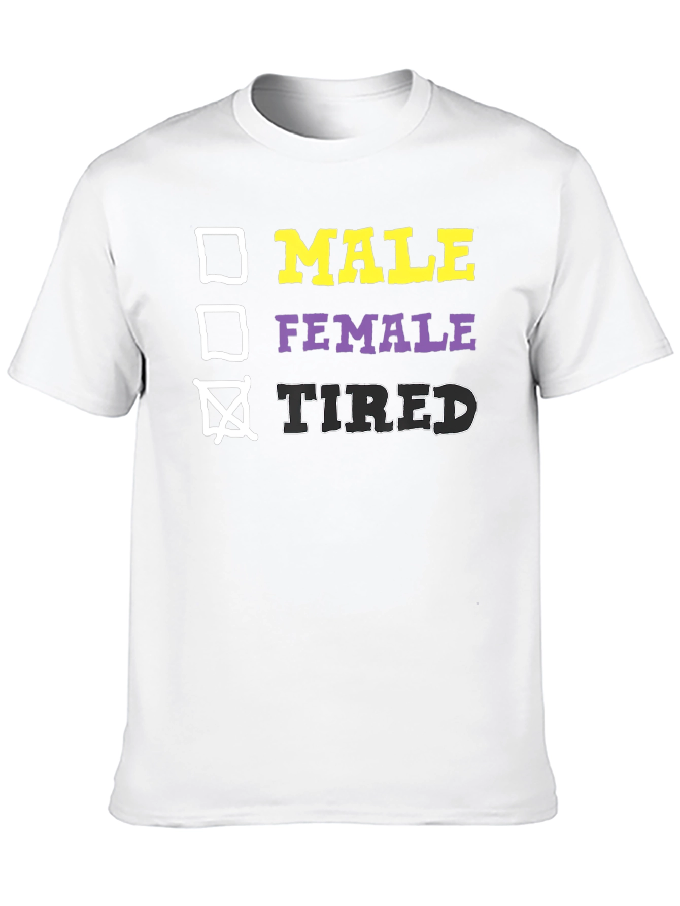 Camiseta Hombre Negra - Cansado