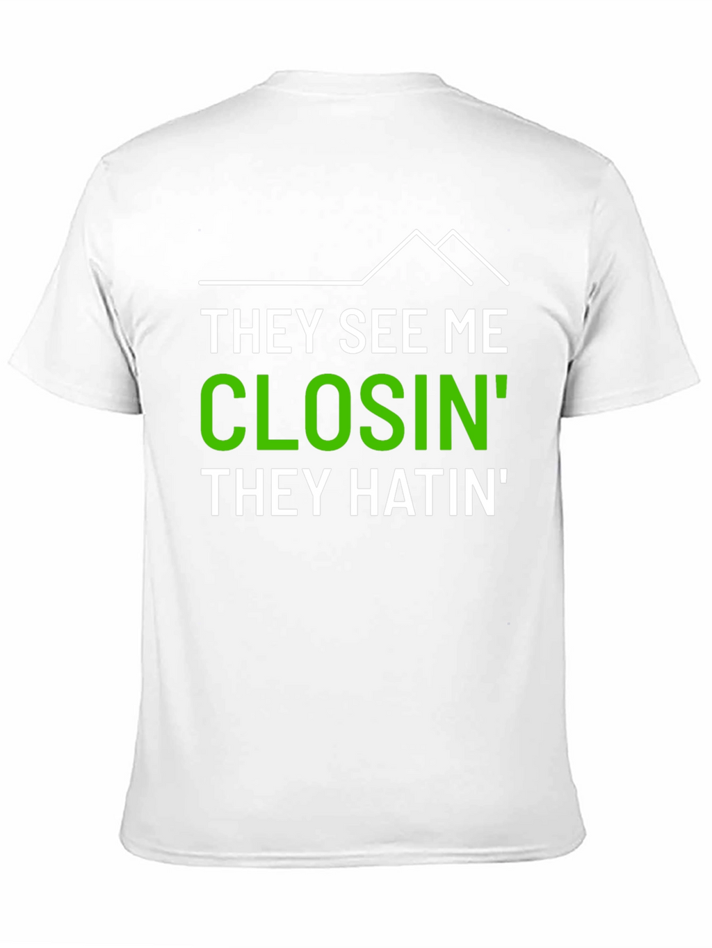 Camiseta Hombre Impresión They See Me Closin