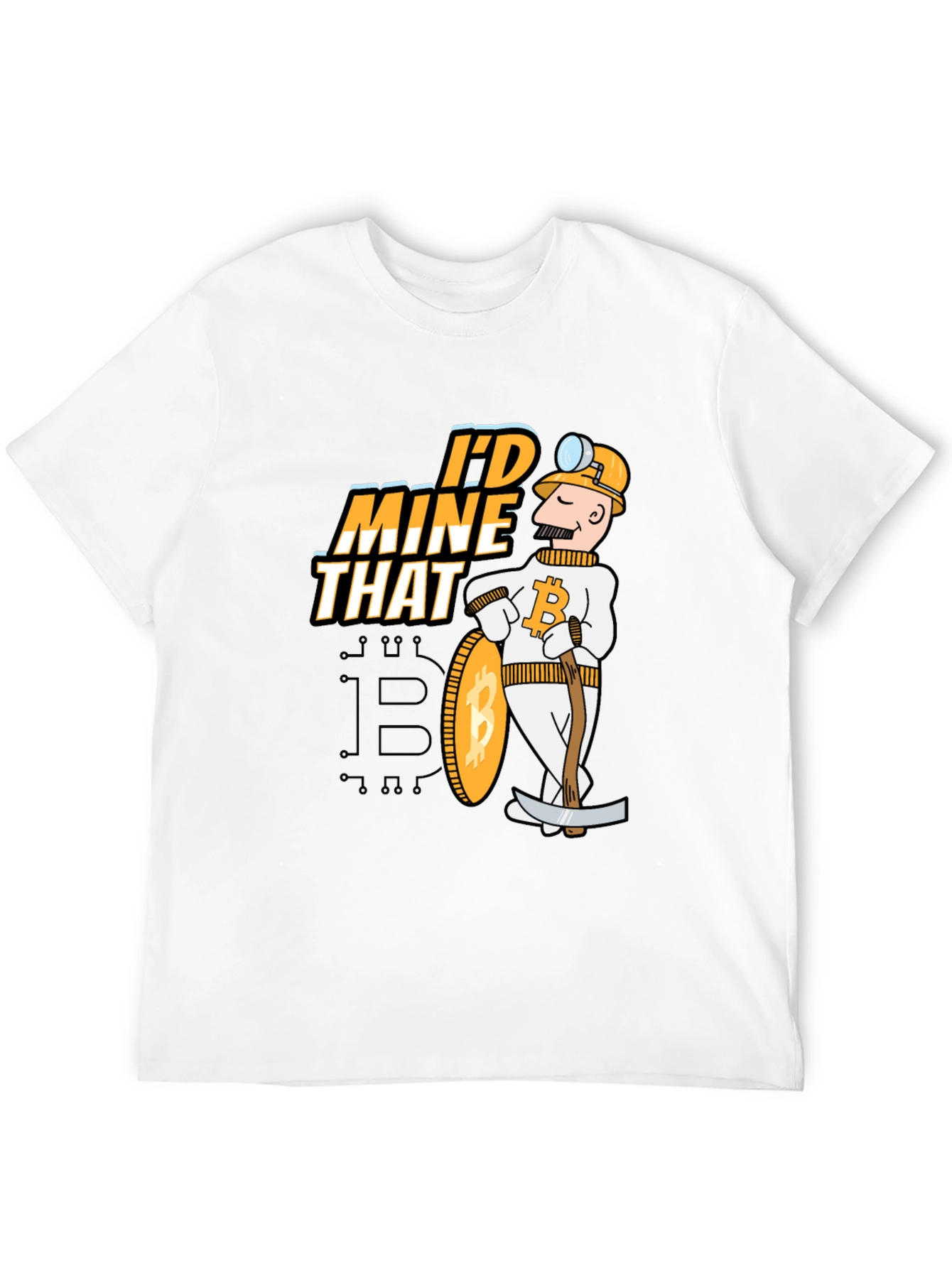 Camiseta Bitcoin Id Mine That para Mineros de Criptomonedas