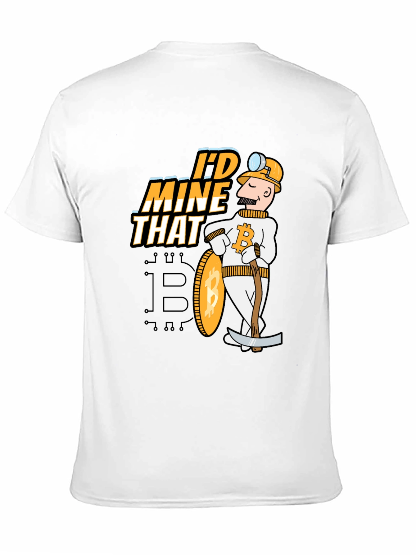 Camiseta Bitcoin Id Mine That para Mineros de Criptomonedas