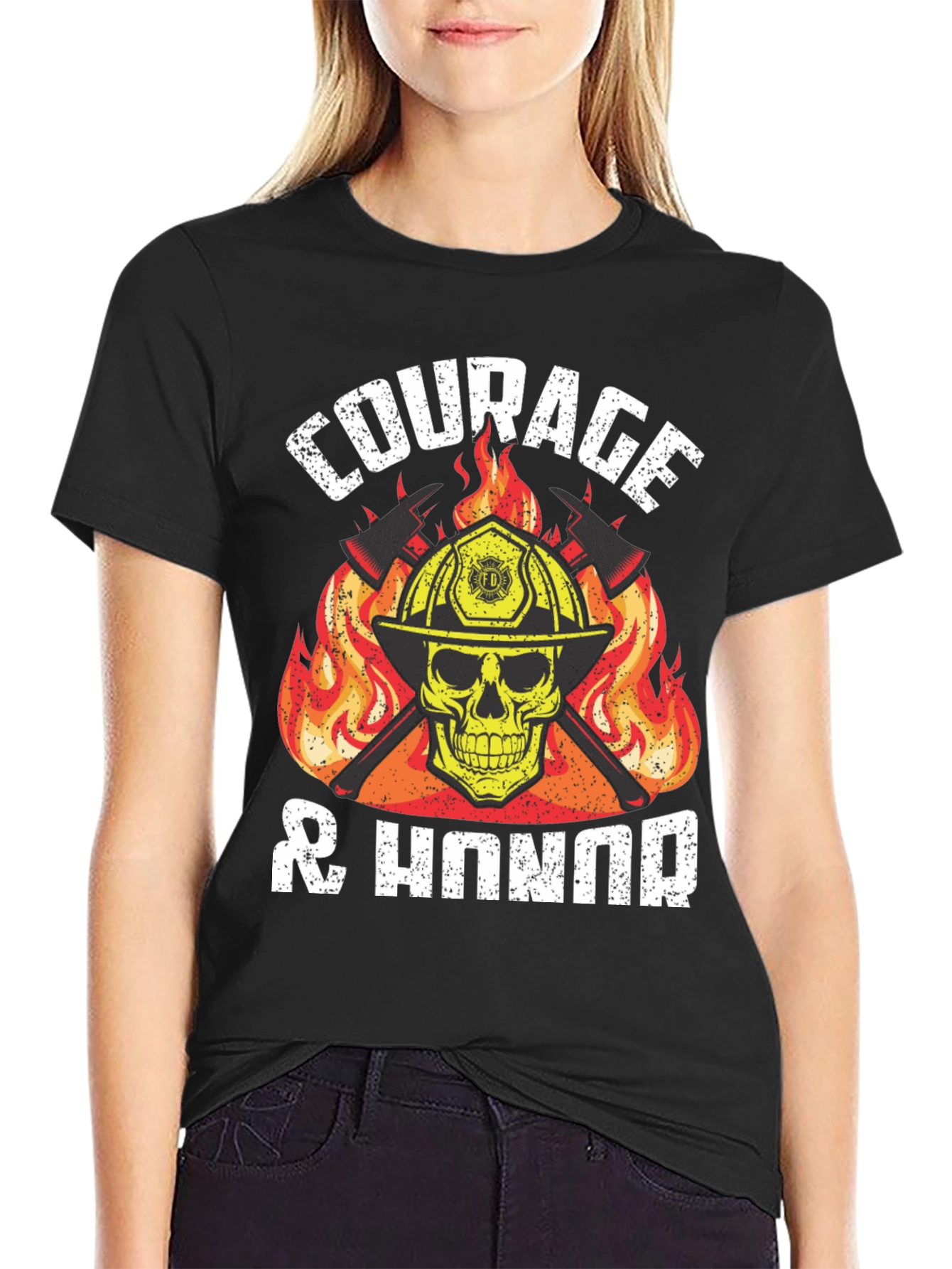 Camiseta Bombero: Coraje y Honor