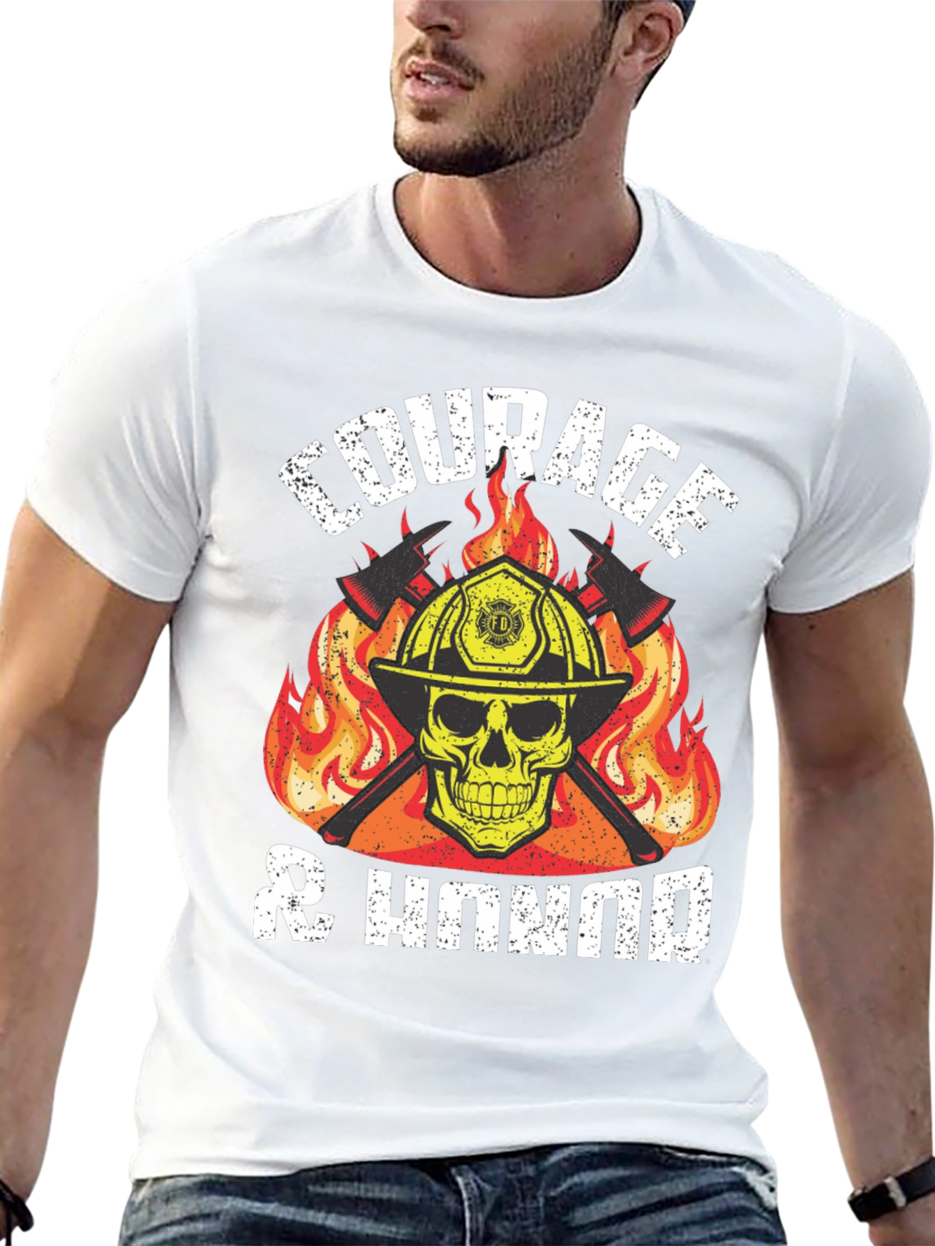Camiseta Bombero: Coraje y Honor
