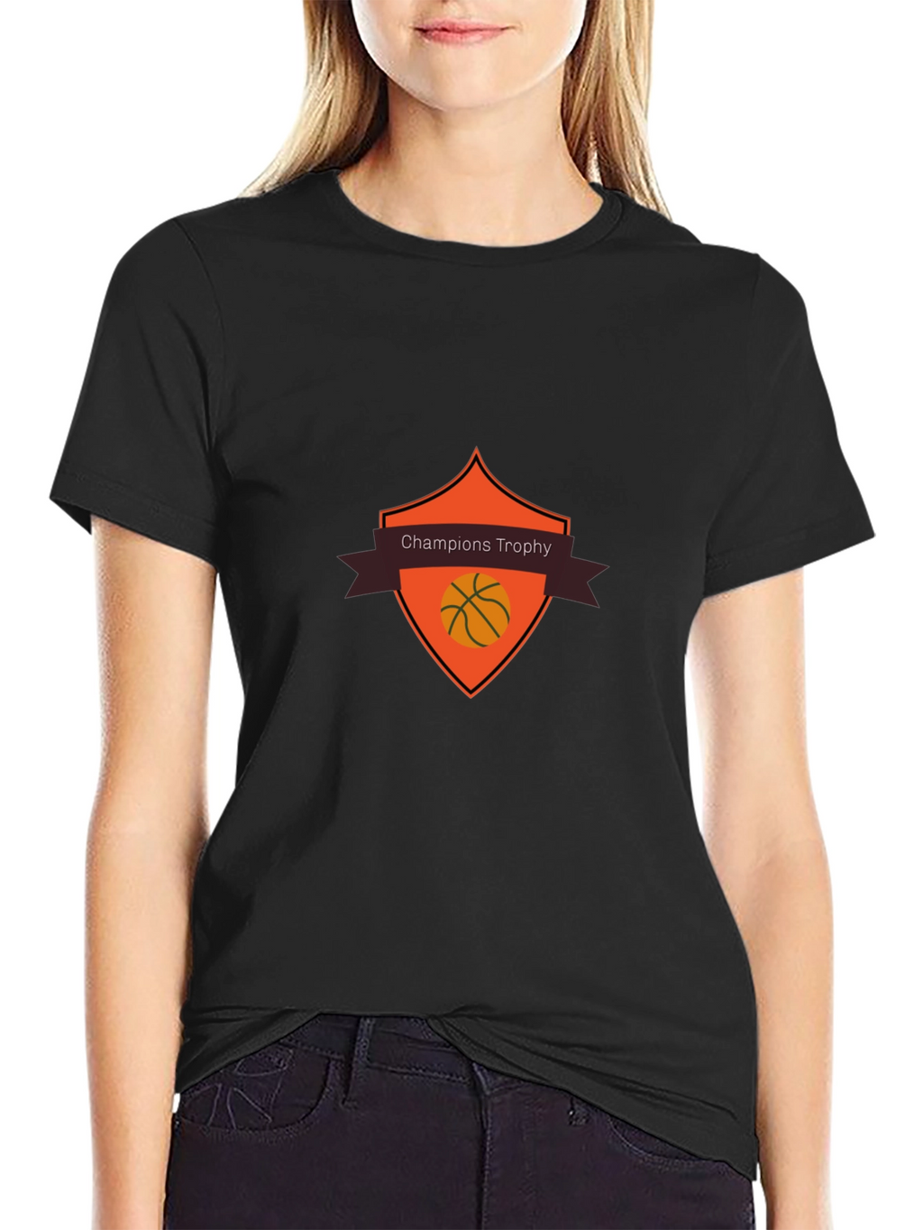Camiseta Negra Champions Trophy Baloncesto