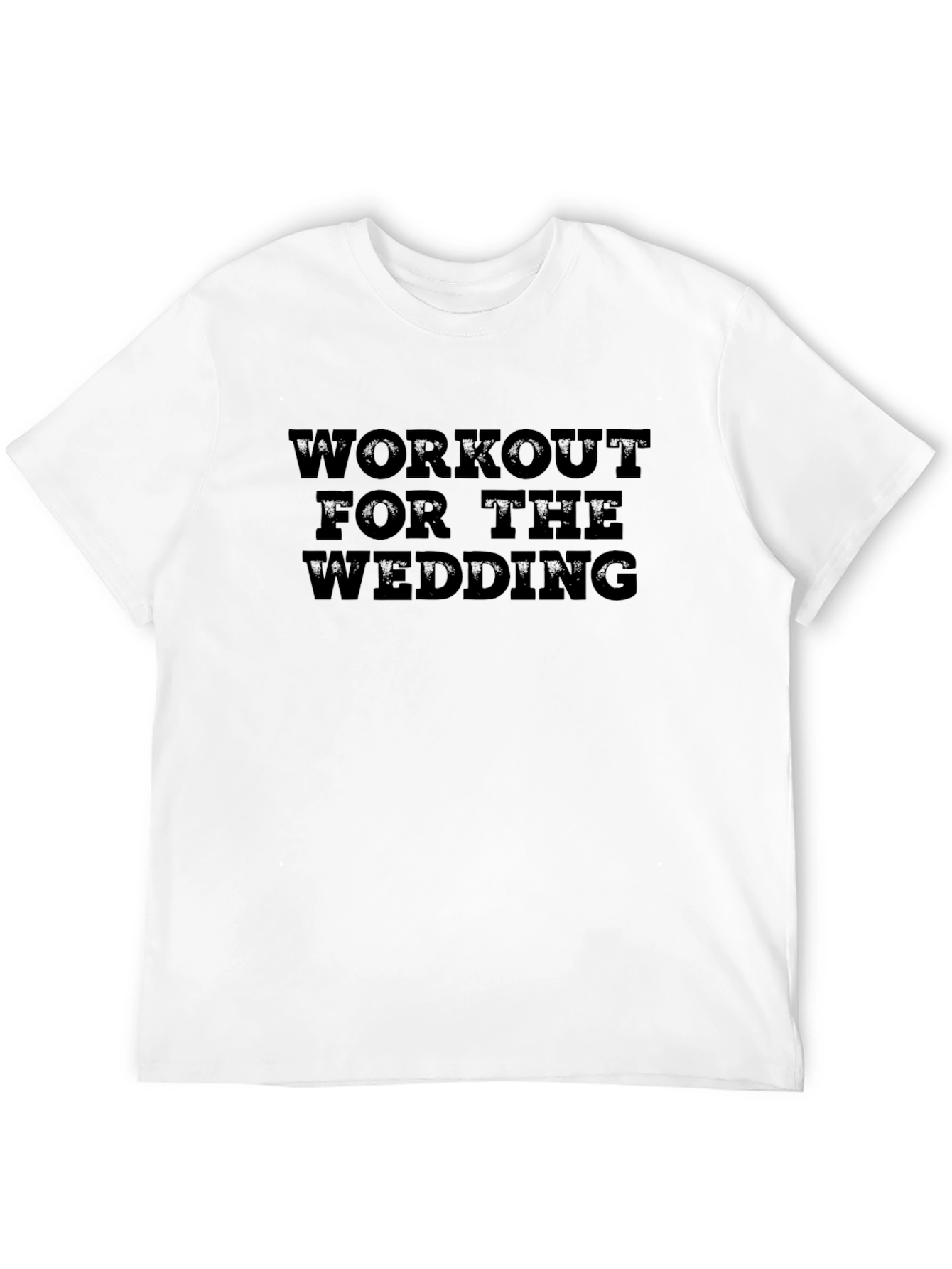 Camiseta Entrenamiento Boda Negra Hombre