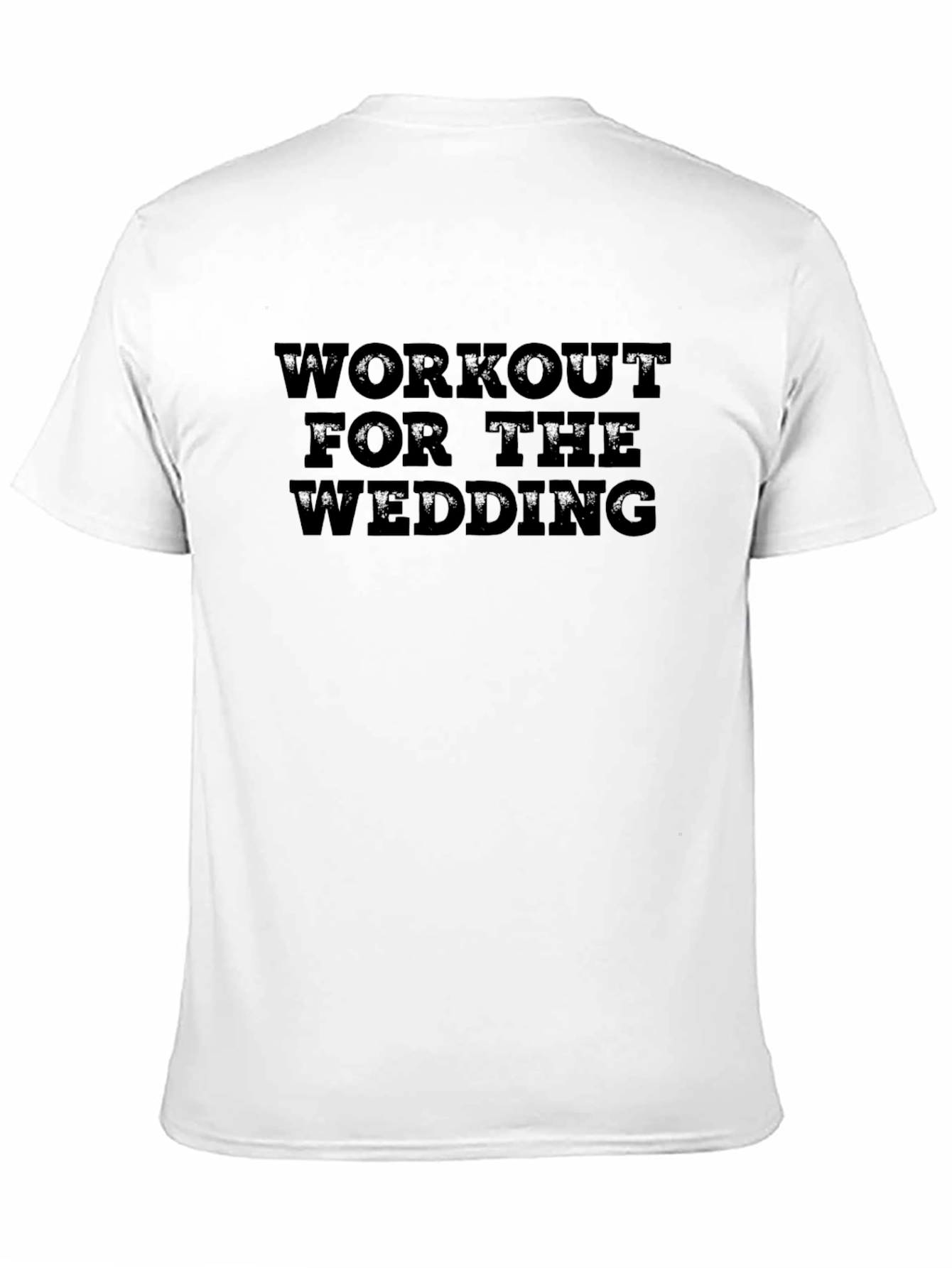 Camiseta Entrenamiento Boda Negra Hombre