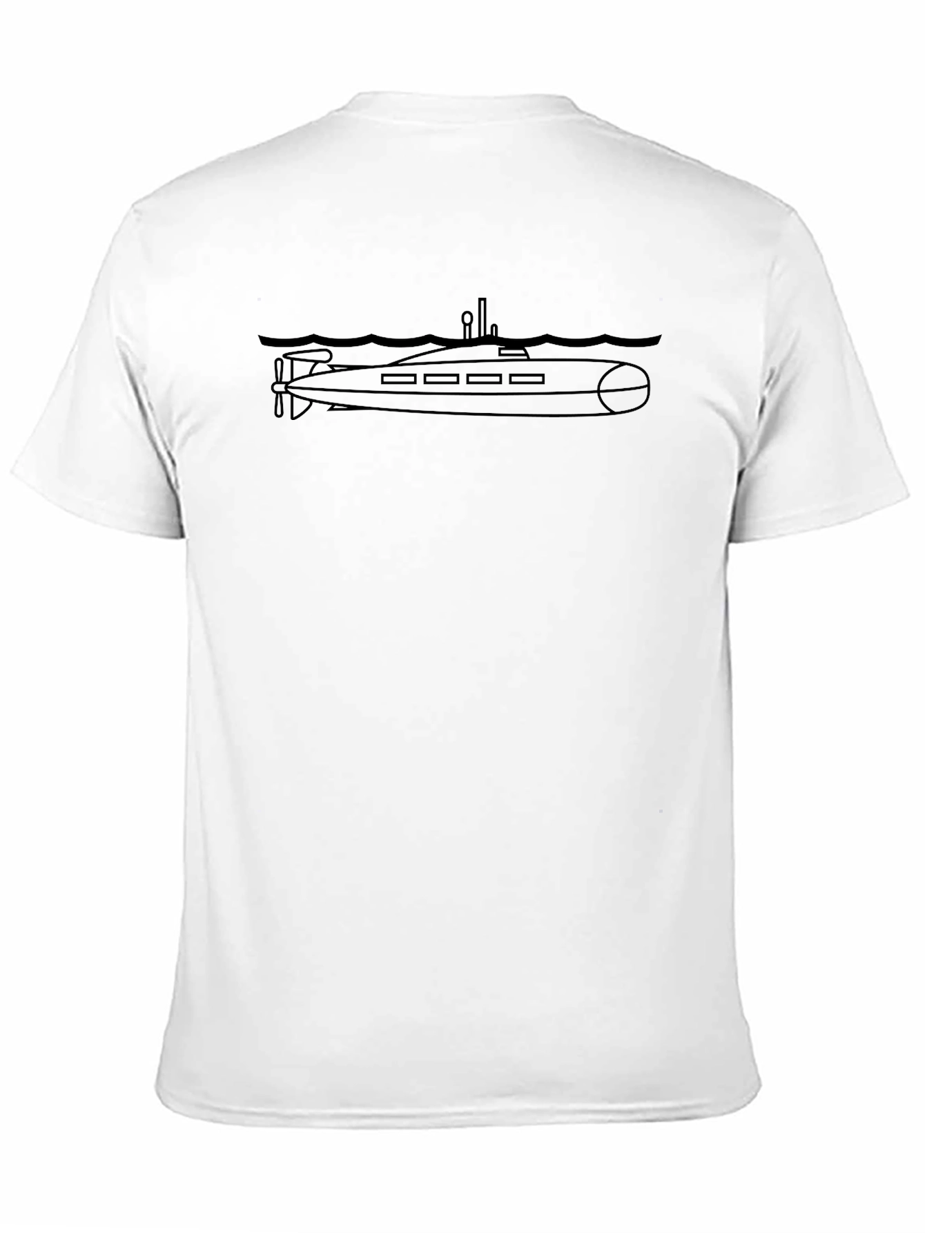 Camiseta Hombre Submarino Negro - Estilo Único