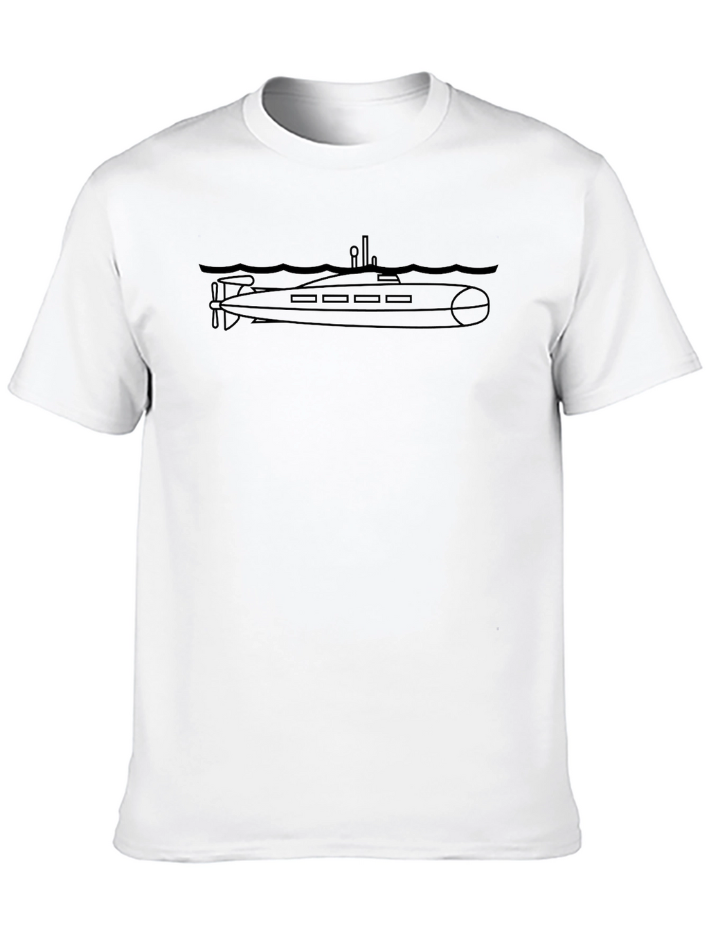 Camiseta Hombre Submarino Negro - Estilo Único