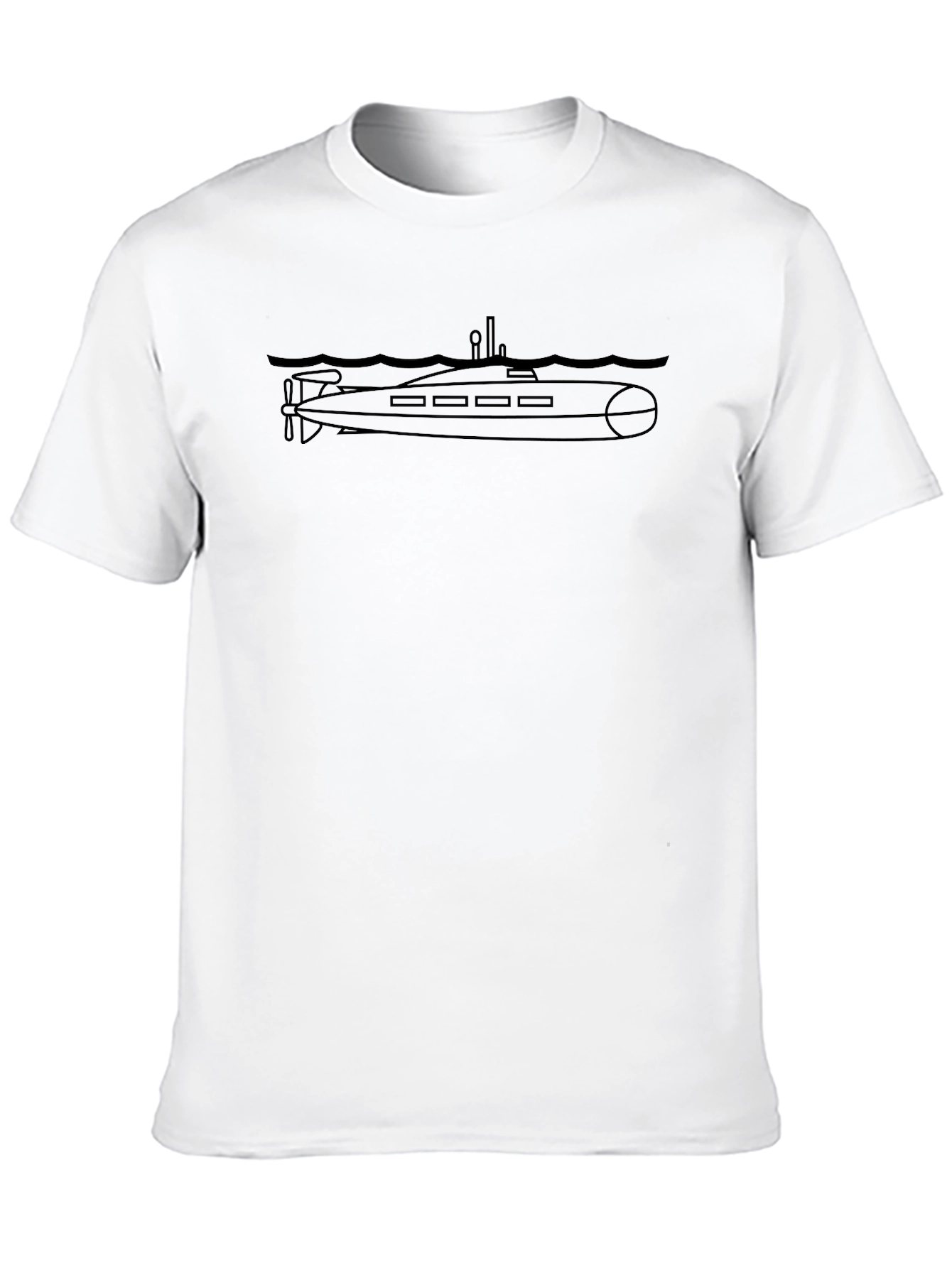 Camiseta Hombre Submarino Negro - Estilo Único