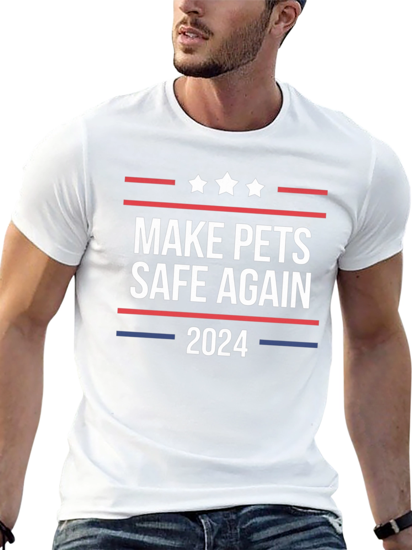 Camiseta Make Pets Safe Again 2024