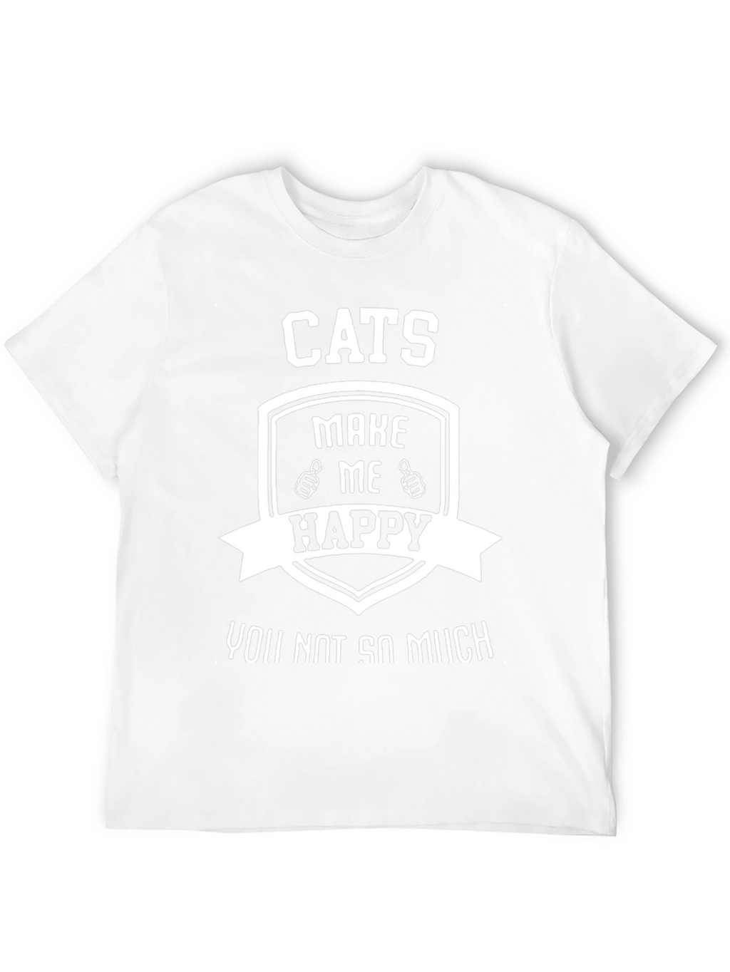 Camiseta Negra con Diseño de Gatos Felices