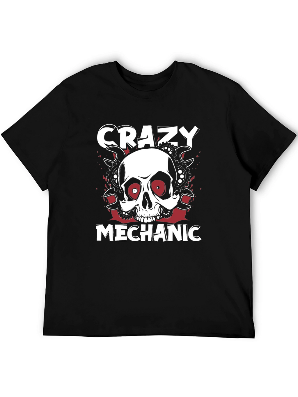 Camiseta Mecánico Loco Calavera
