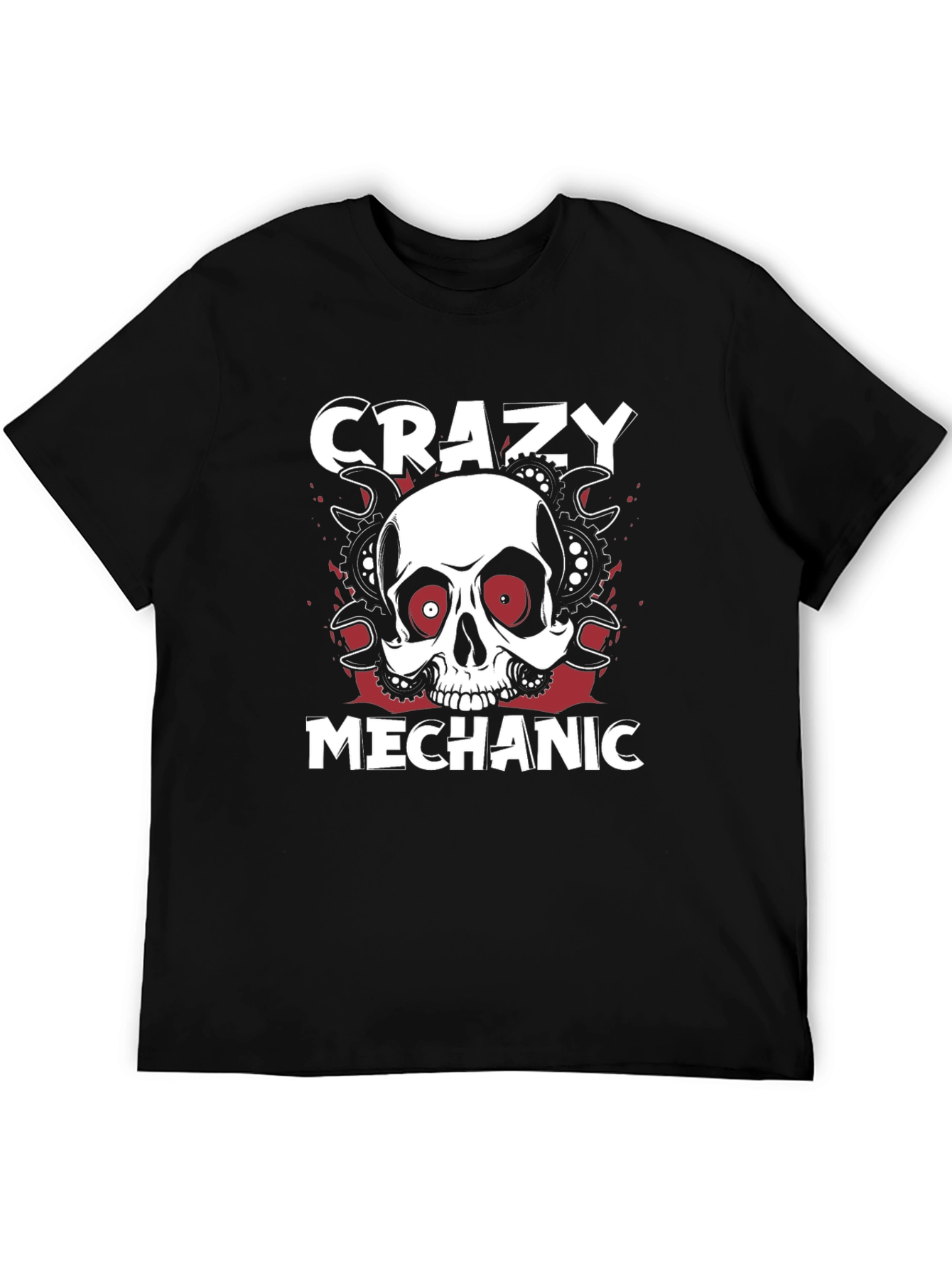 Camiseta Mecánico Loco Calavera
