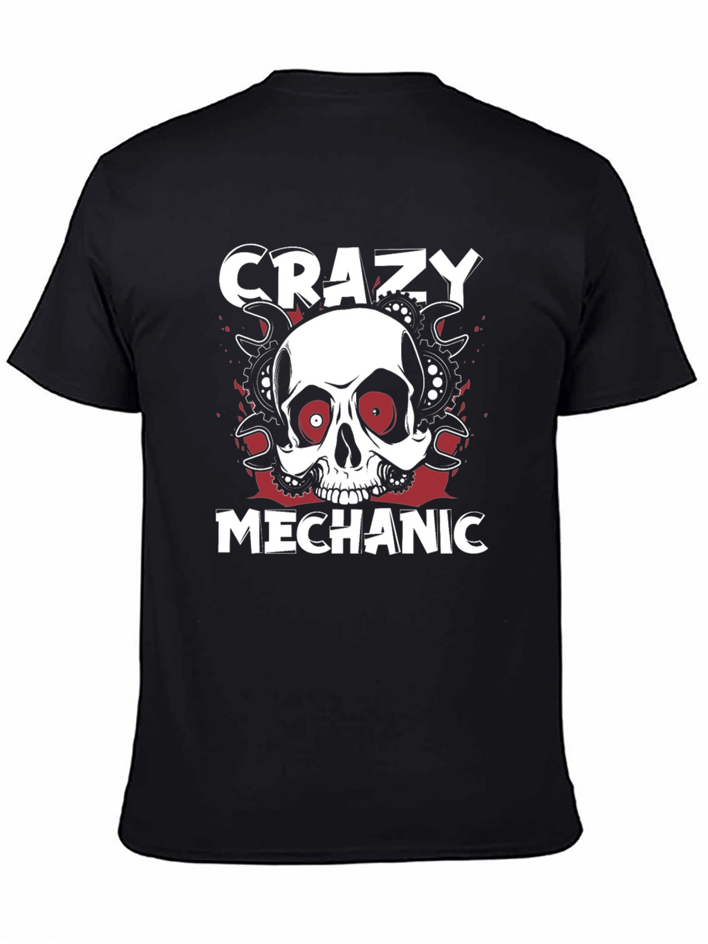 Camiseta Mecánico Loco Calavera