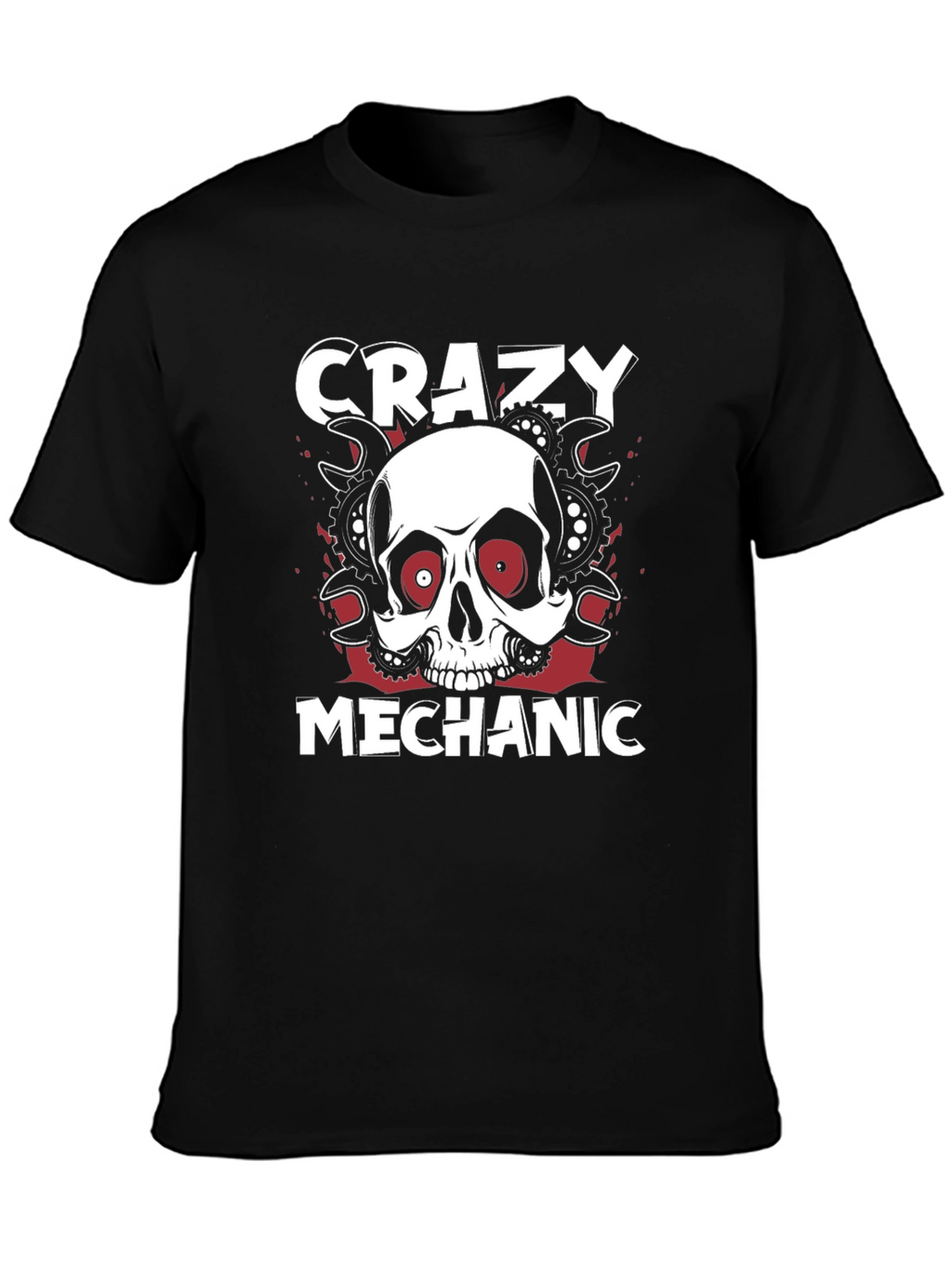 Camiseta Mecánico Loco Calavera