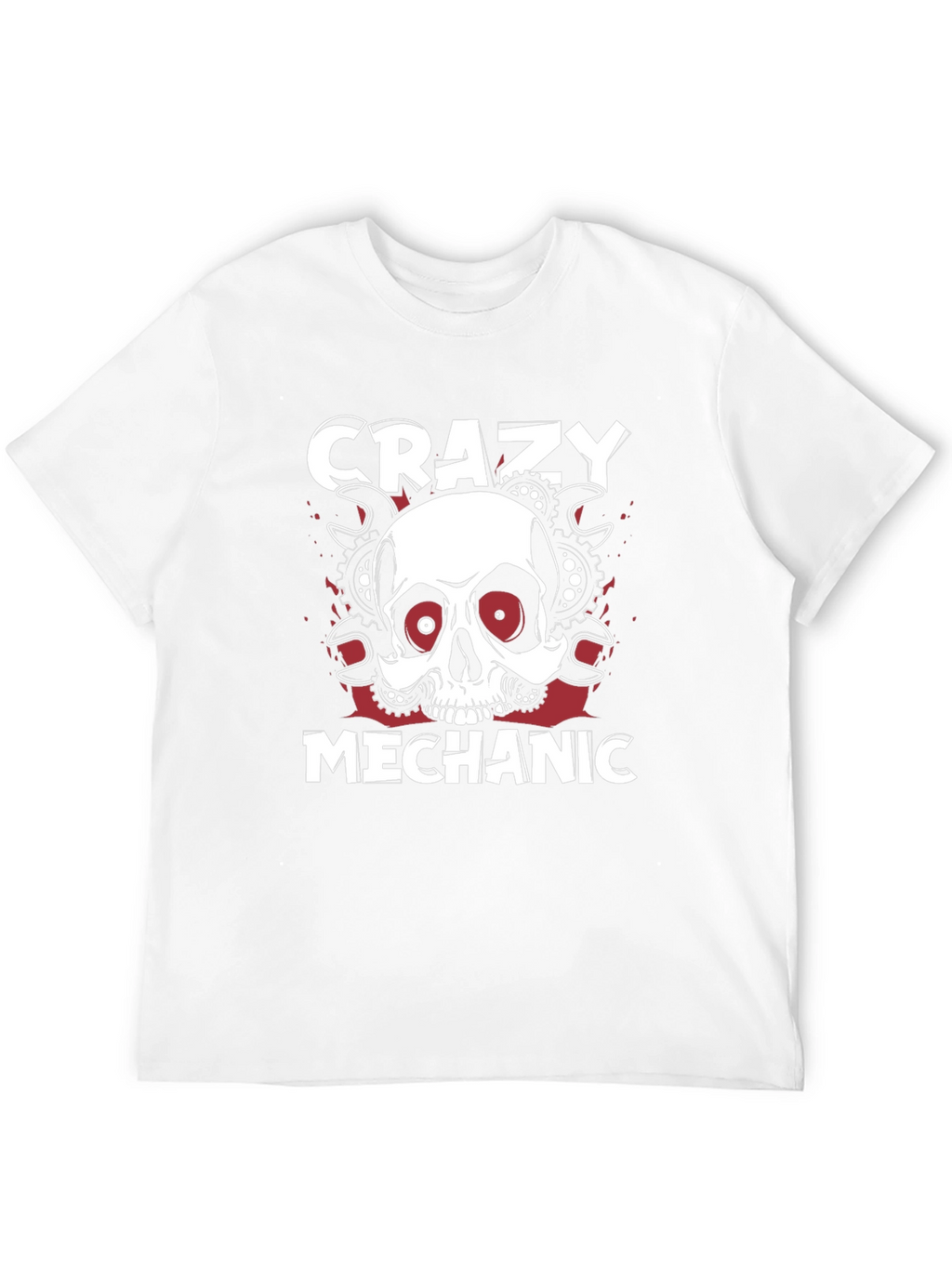 Camiseta Mecánico Loco Calavera