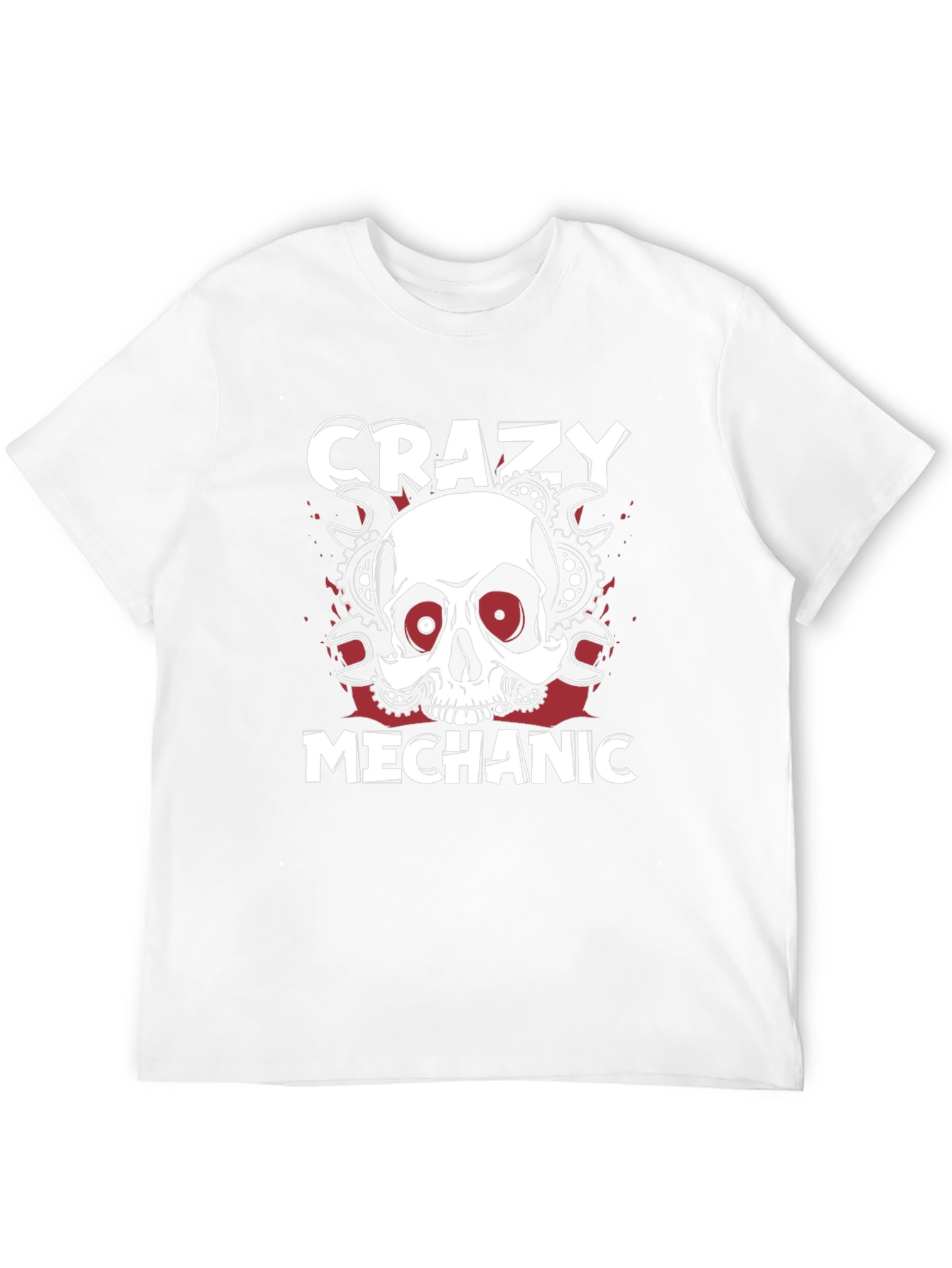 Camiseta Mecánico Loco Calavera