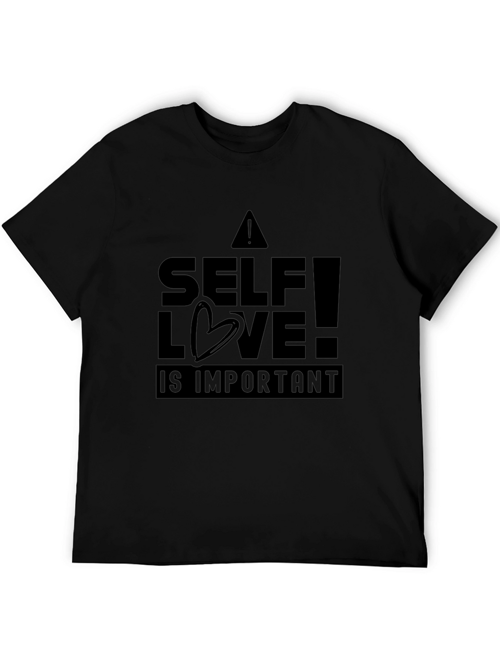 Camiseta Negra Amor Propio Unisex