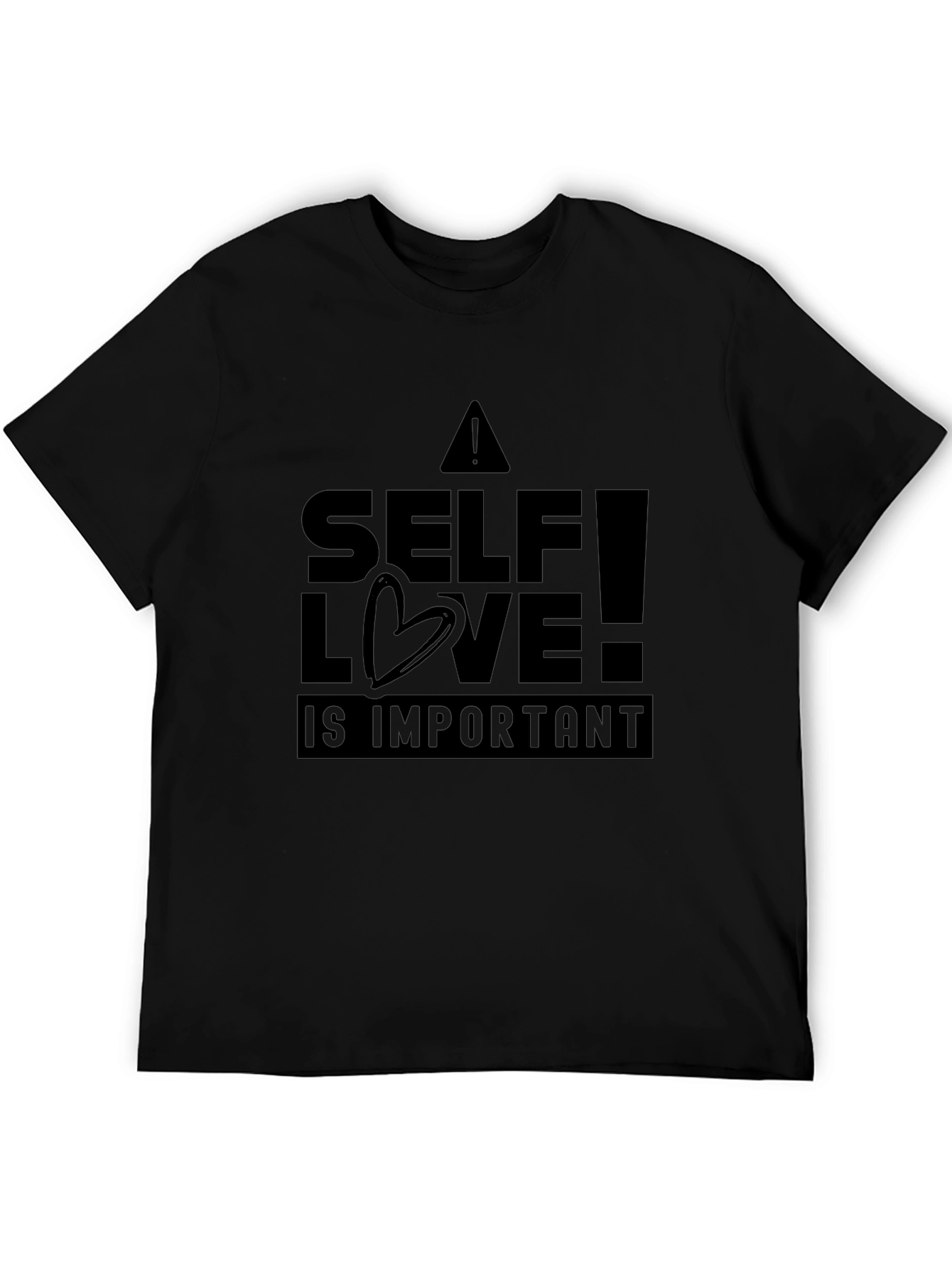 Camiseta Negra Amor Propio Unisex
