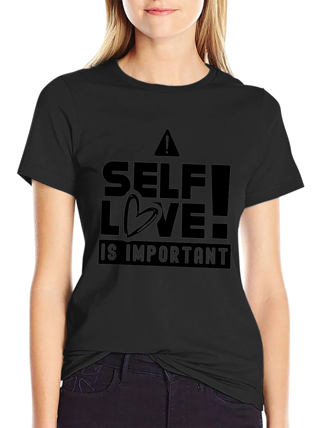 Camiseta Negra Amor Propio Unisex