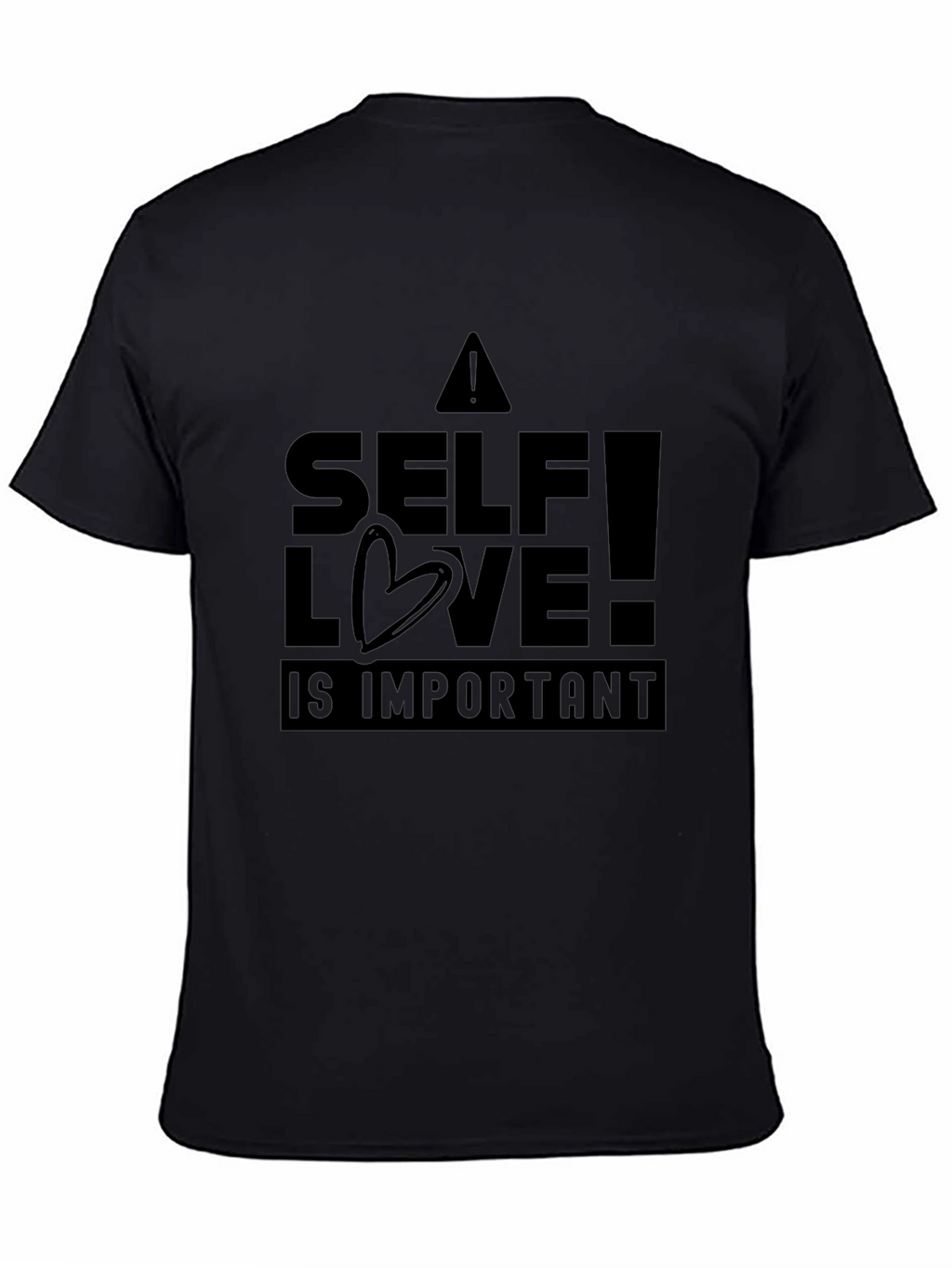 Camiseta Negra Amor Propio Unisex