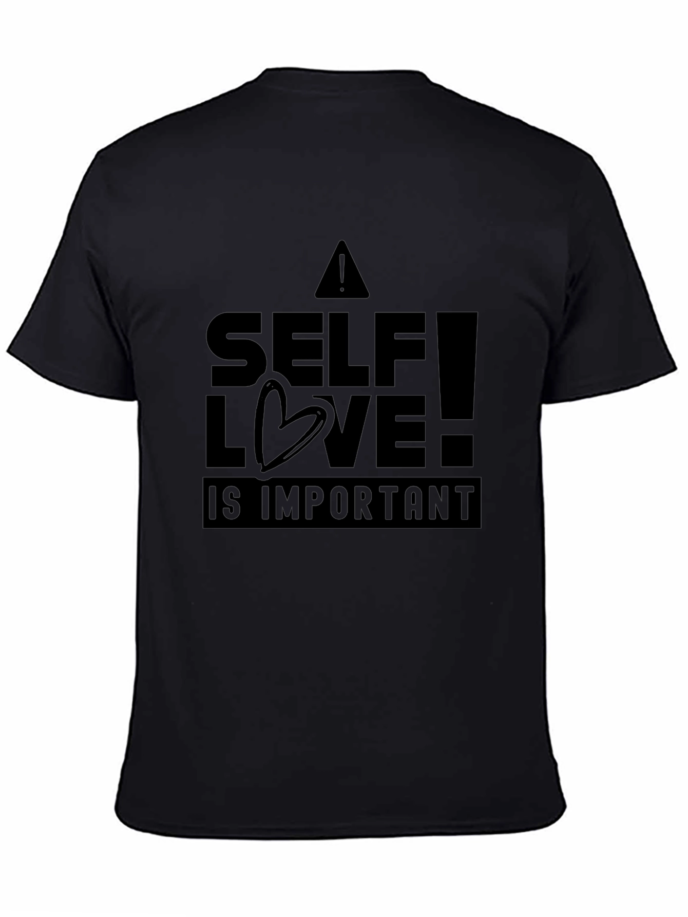 Camiseta Negra Amor Propio Unisex
