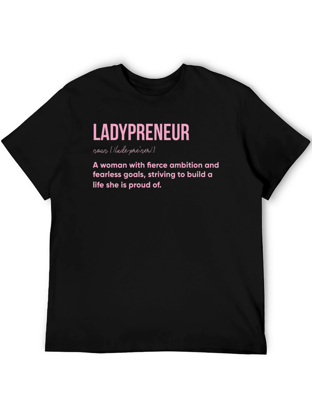 Camiseta Ladypreneur Negra con Diseño Empoderador