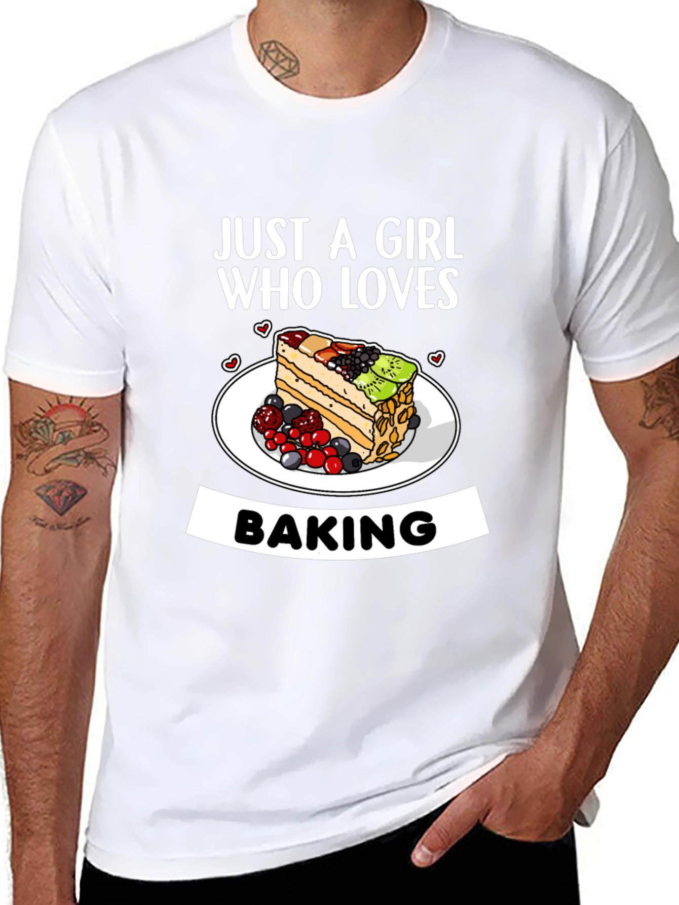 Camiseta Just a Girl Who Loves Baking