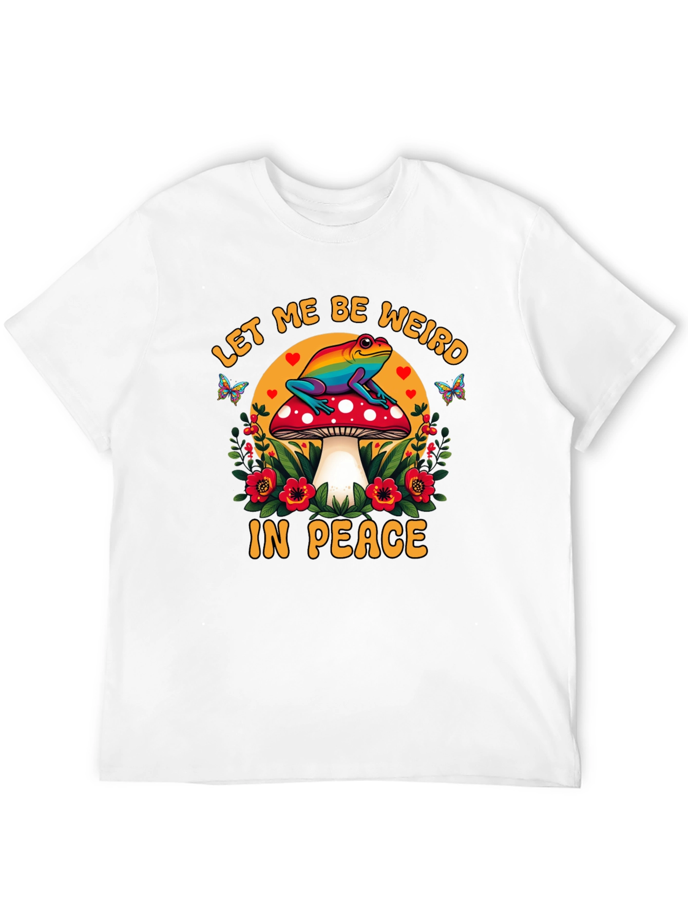 Camiseta con Diseño de Rana Arcoíris Let Me Be Weird