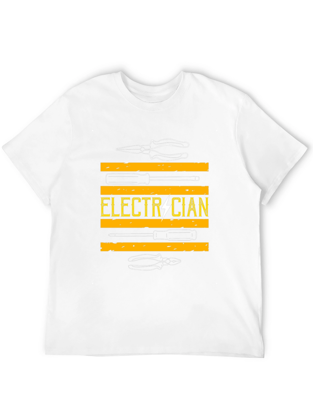 Camiseta Electricista - Diseño Herramientas y Rayo