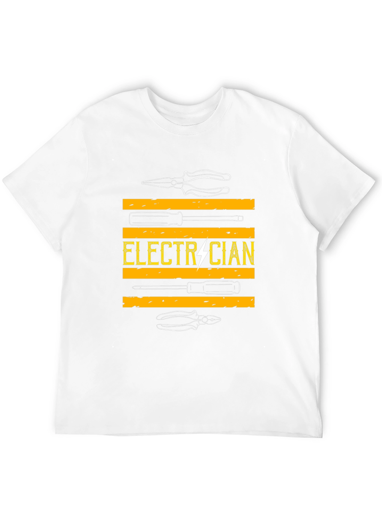 Camiseta Electricista - Diseño Herramientas y Rayo