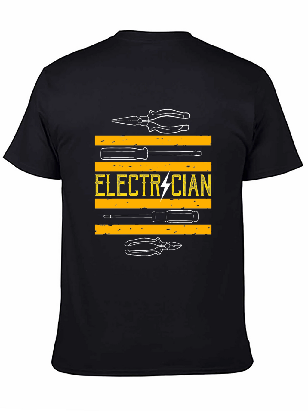 Camiseta Electricista - Diseño Herramientas y Rayo