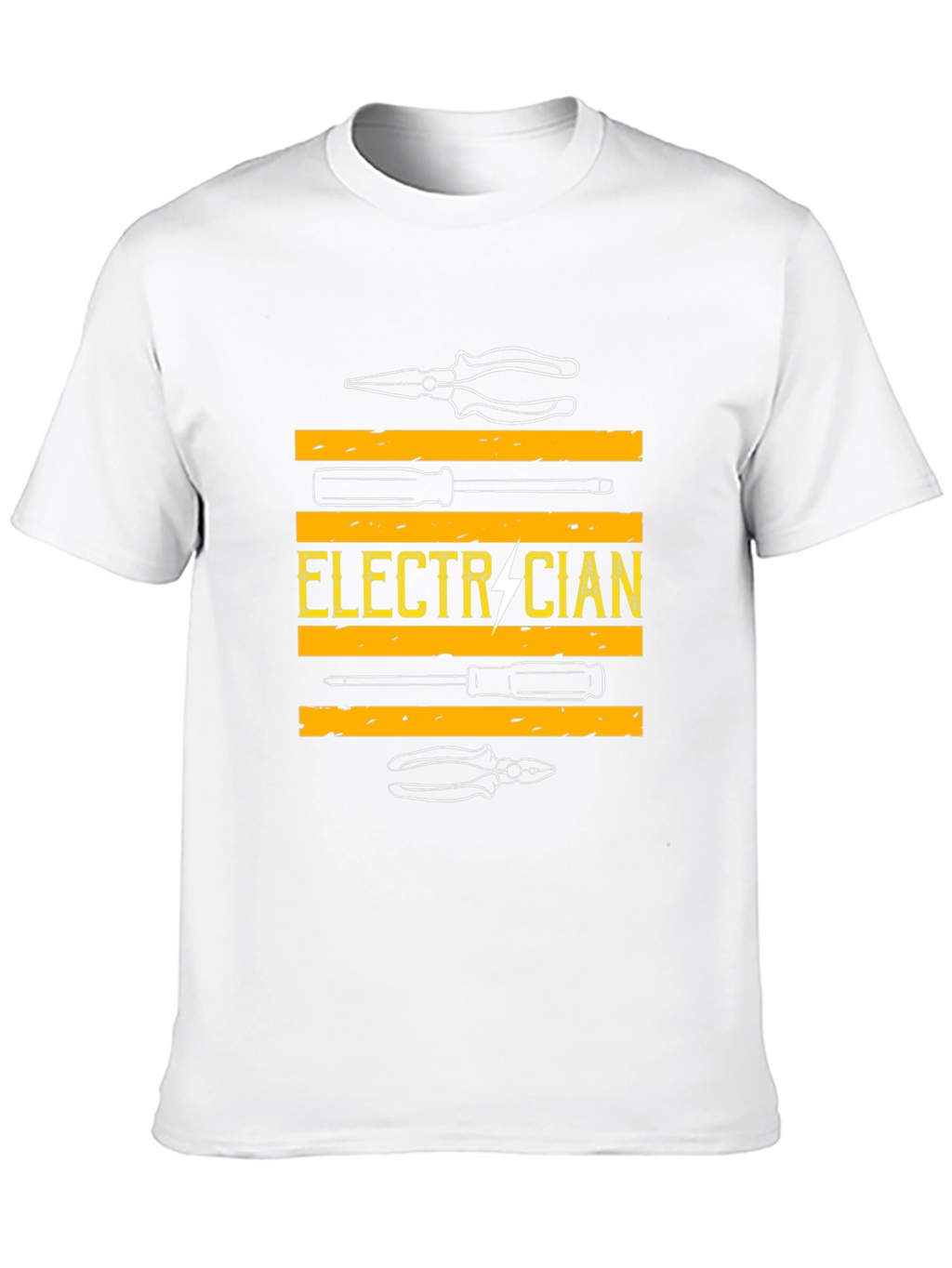Camiseta Electricista - Diseño Herramientas y Rayo