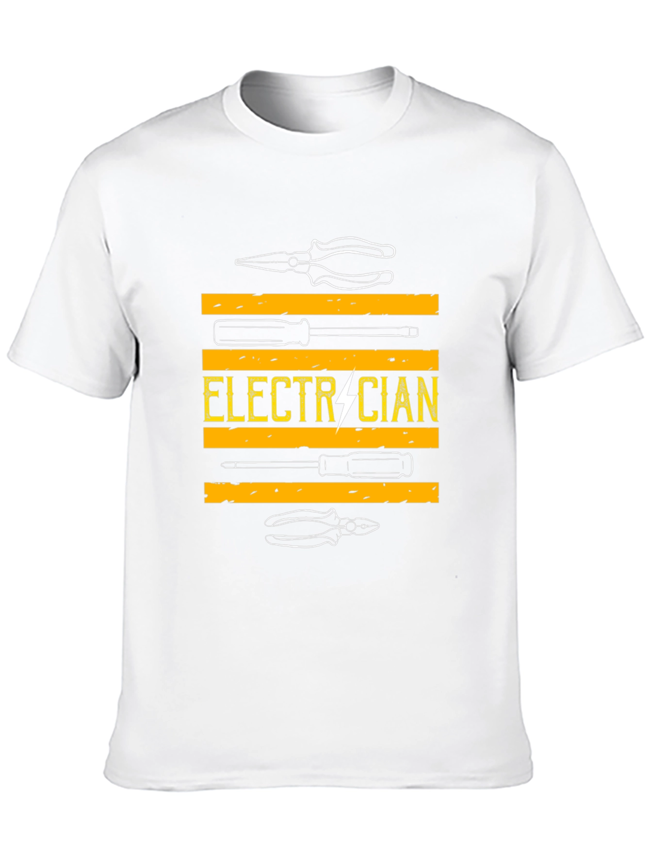 Camiseta Electricista - Diseño Herramientas y Rayo