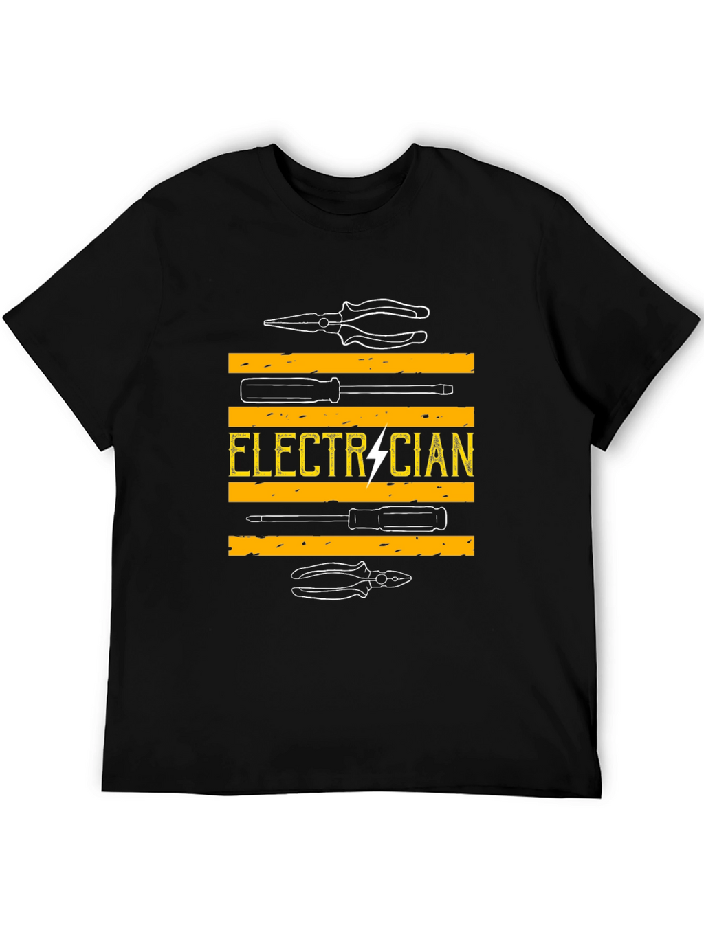 Camiseta Electricista - Diseño Herramientas y Rayo