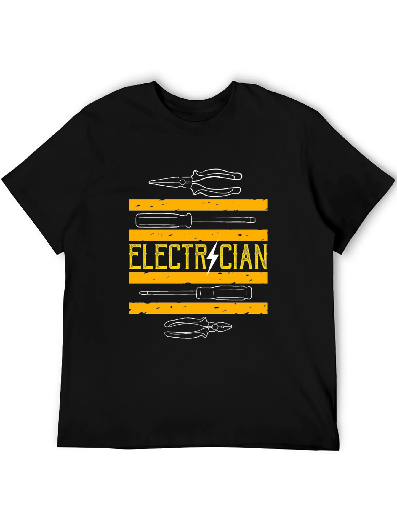 Camiseta Electricista - Diseño Herramientas y Rayo