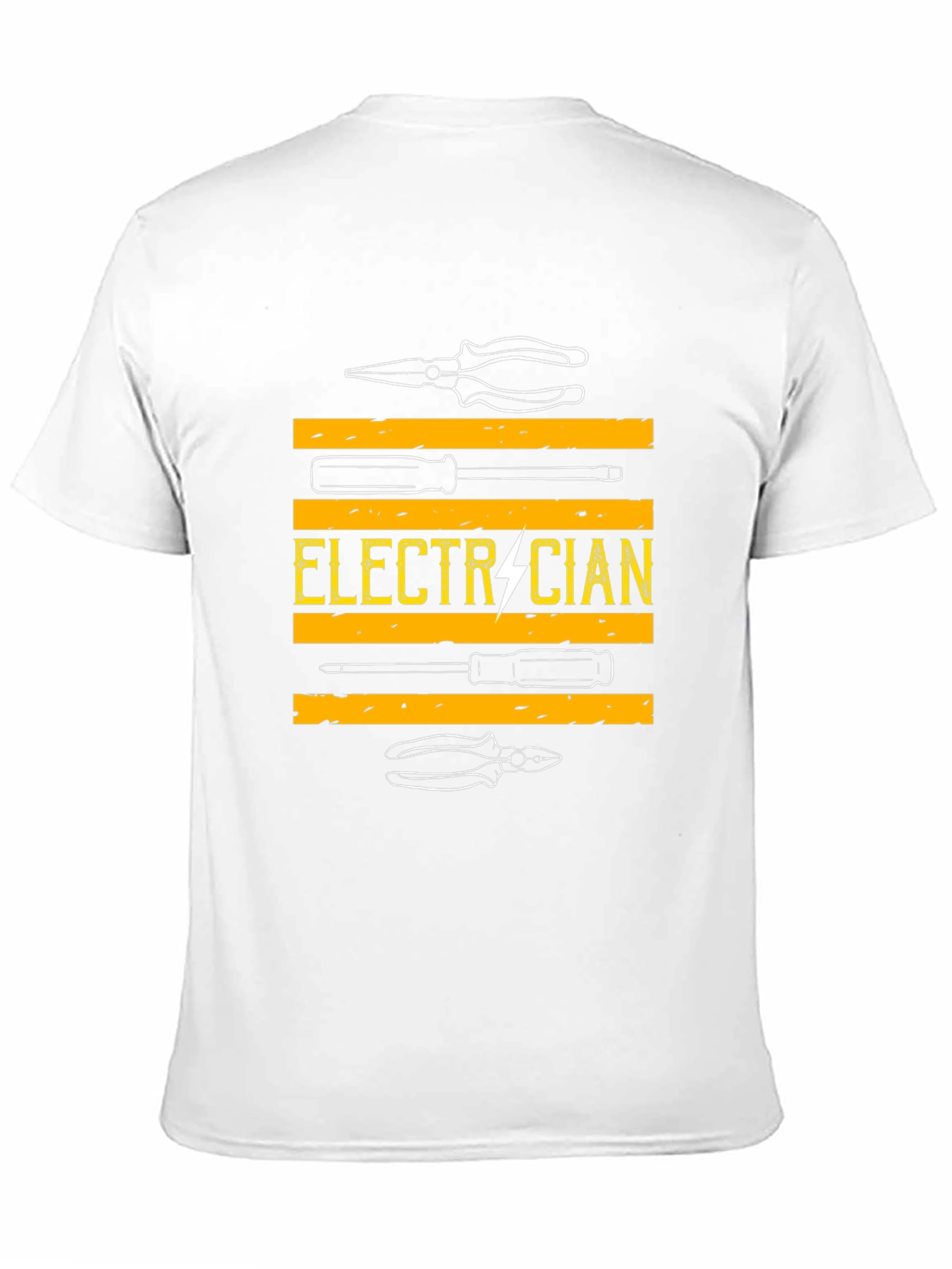 Camiseta Electricista - Diseño Herramientas y Rayo