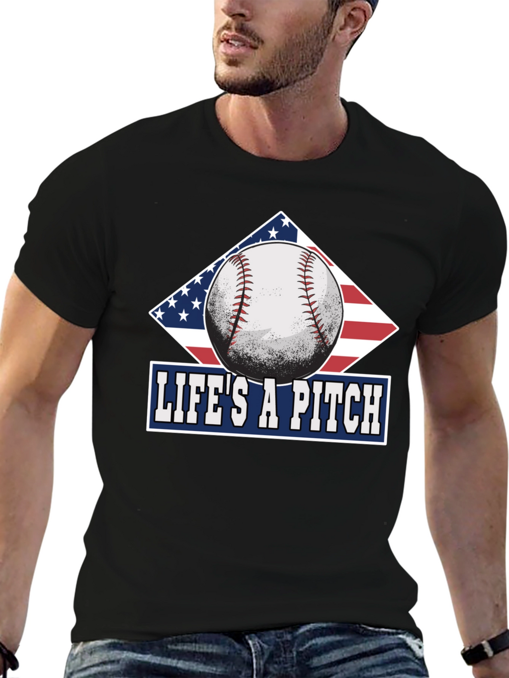 Camiseta La Vida es un Lanzamiento Baseball