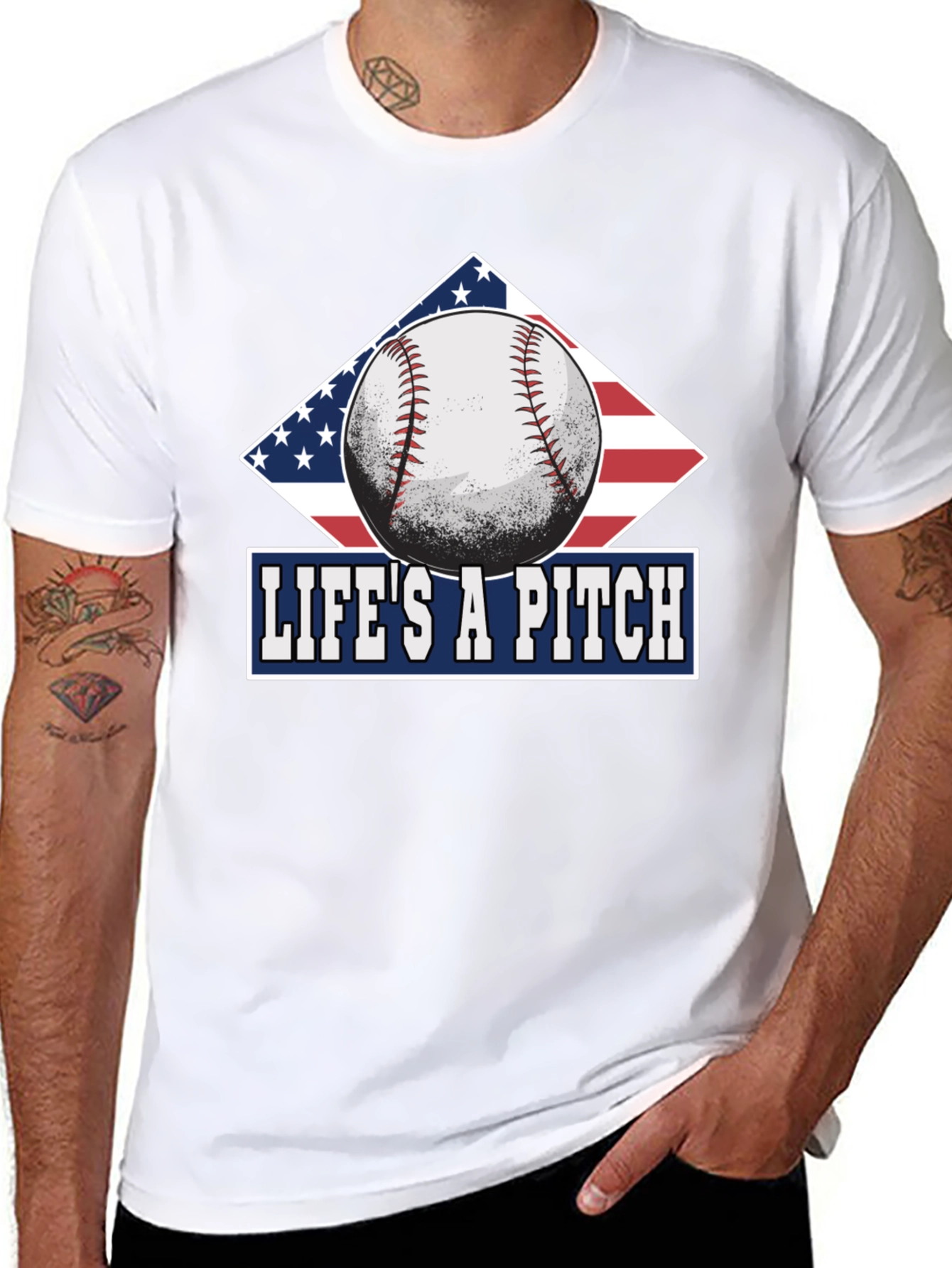 Camiseta La Vida es un Lanzamiento Baseball